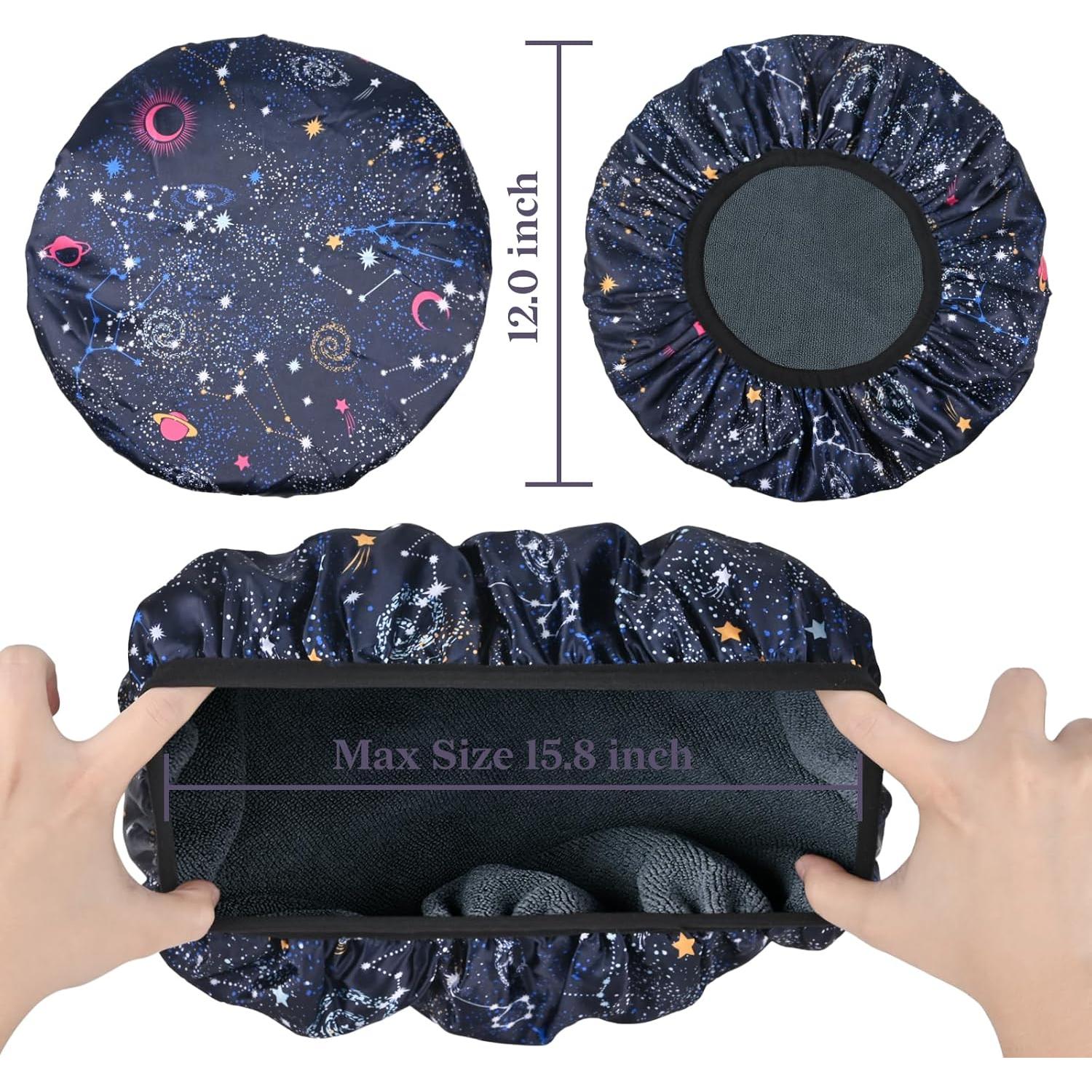 Gorro de Ducha Impermeable Yonchic Estampado Astral Marino 30.48cm