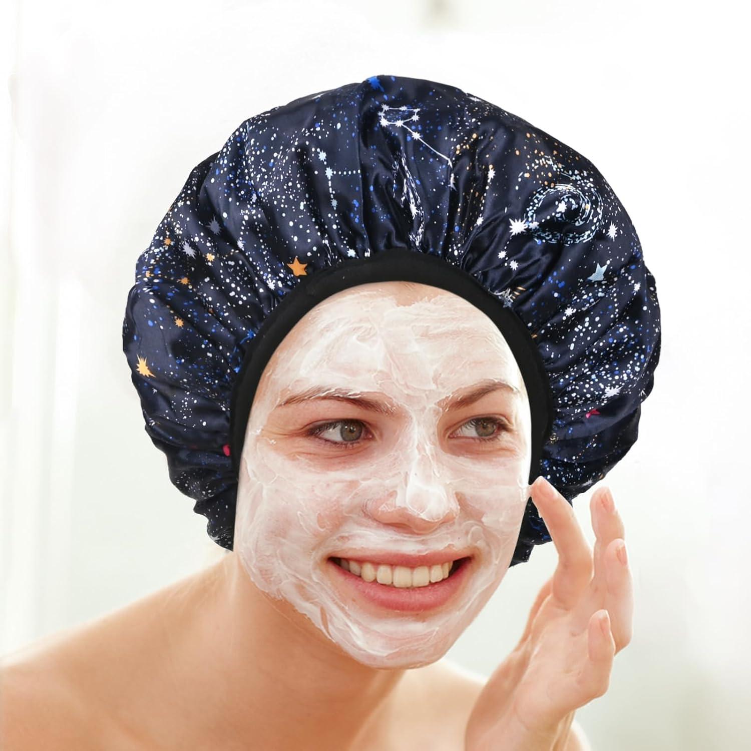 Gorro de Ducha Impermeable Yonchic Estampado Astral Marino 30.48cm