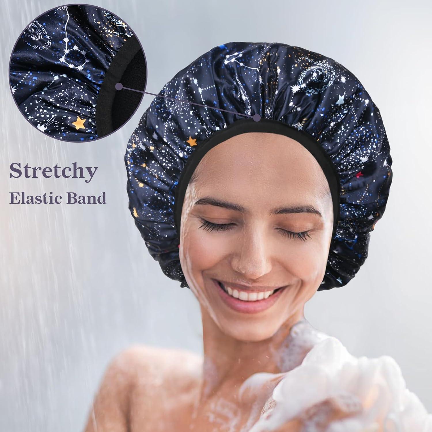 Gorro de Ducha Impermeable Yonchic Estampado Astral Marino 30.48cm