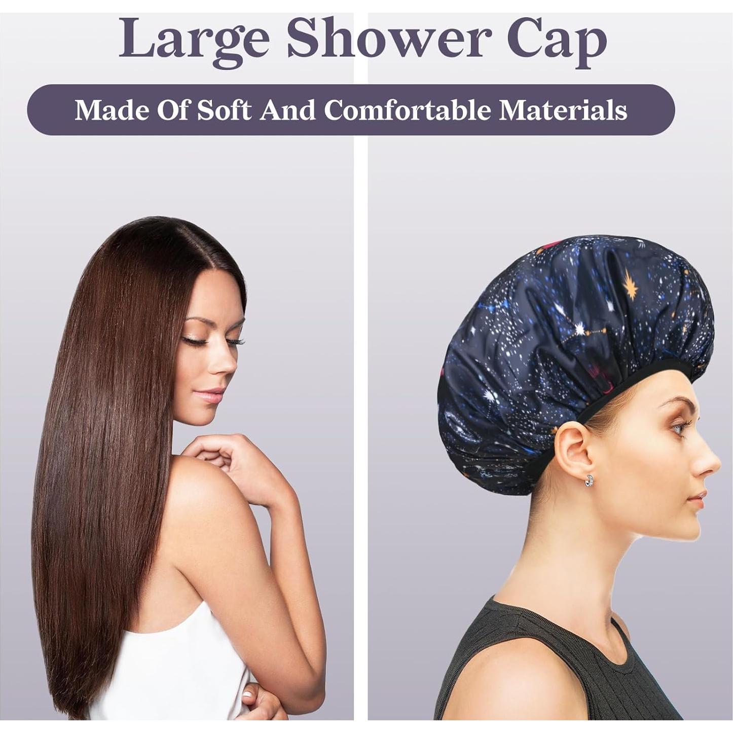 Gorro de Ducha Impermeable Yonchic Estampado Astral Marino 30.48cm