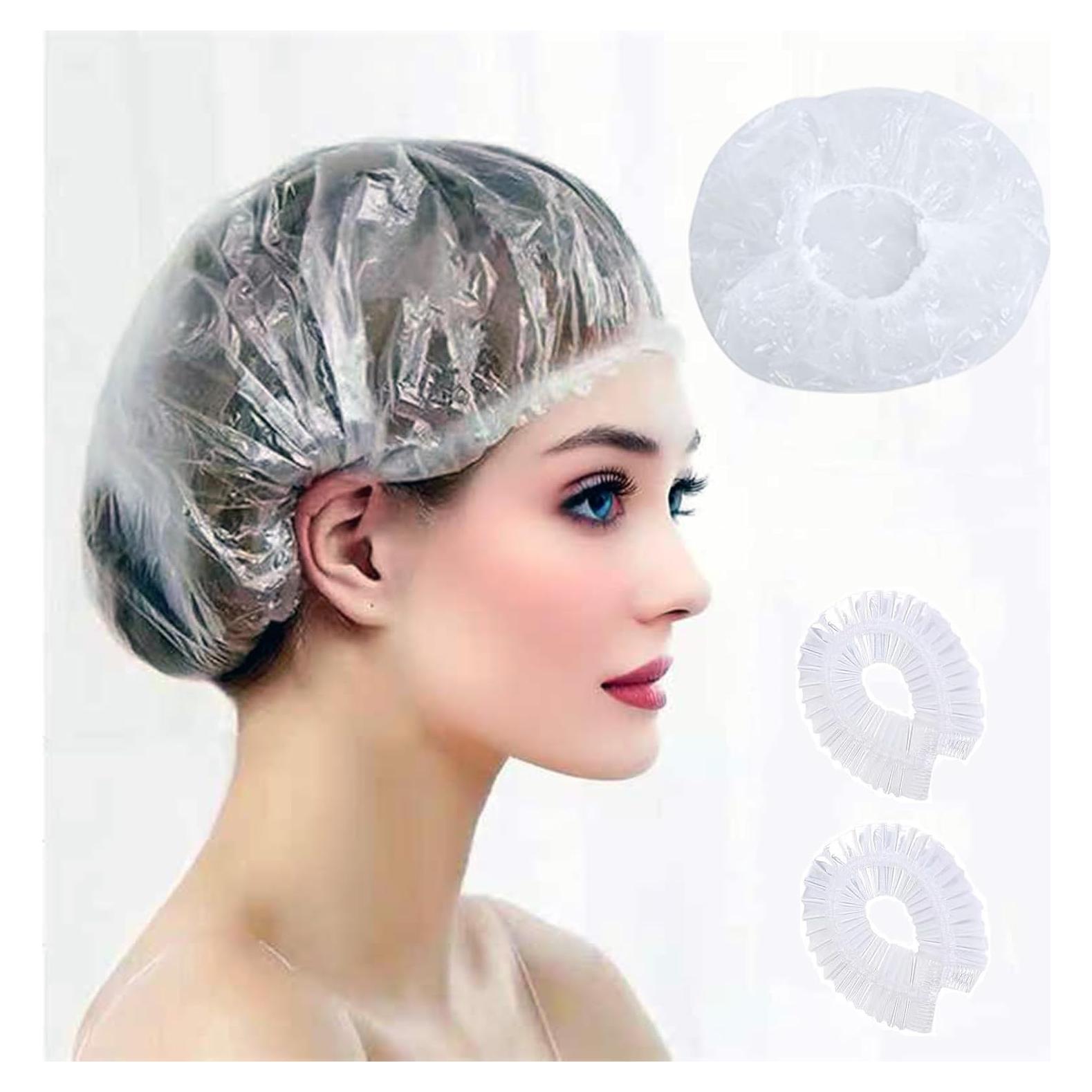 100 Gorras de Ducha Desechables MISSJOJIAY Impermeables