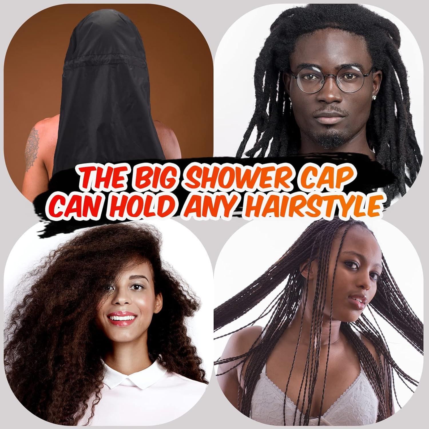 Gorro de Ducha Jumbo SATINIOR 2 Pcs Impermeable Leopardo