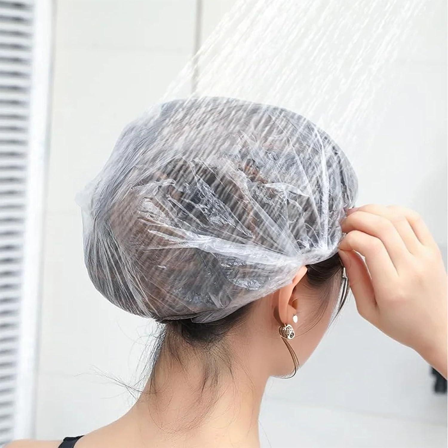 200 Gorras de Ducha Desechables Transparentes Tihzheoy 46 cm