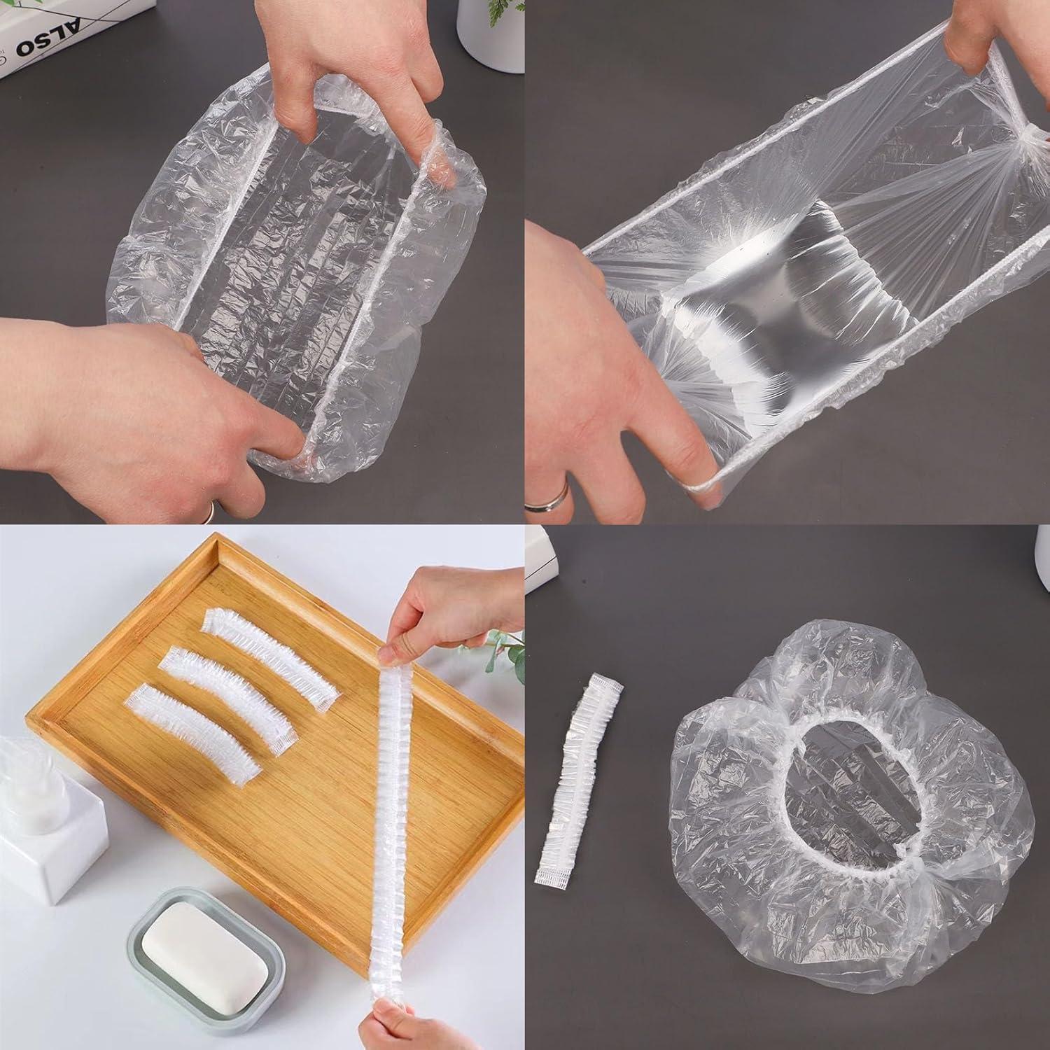 200 Gorras de Ducha Desechables Transparentes Tihzheoy 46 cm