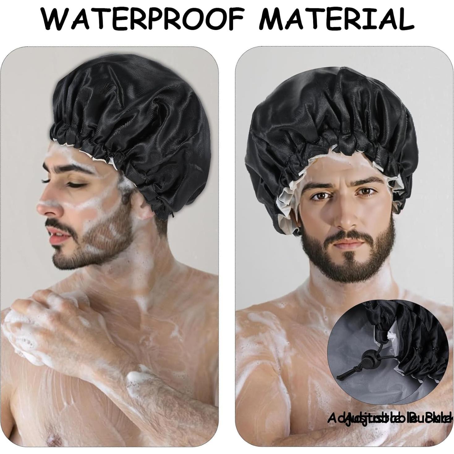 Gorro de Ducha Impermeable Reutilizable Quilax para Hombres