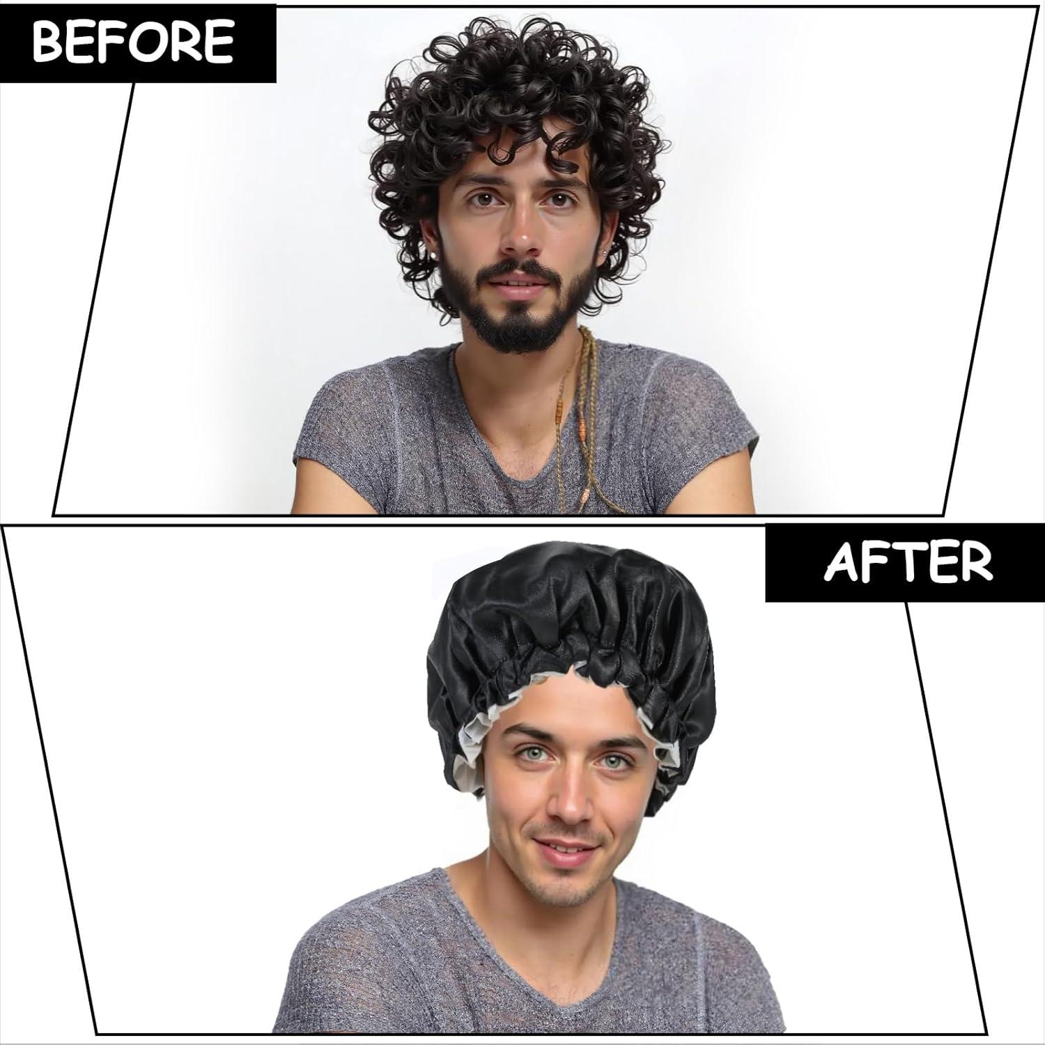 Gorro de Ducha Impermeable Reutilizable Quilax para Hombres