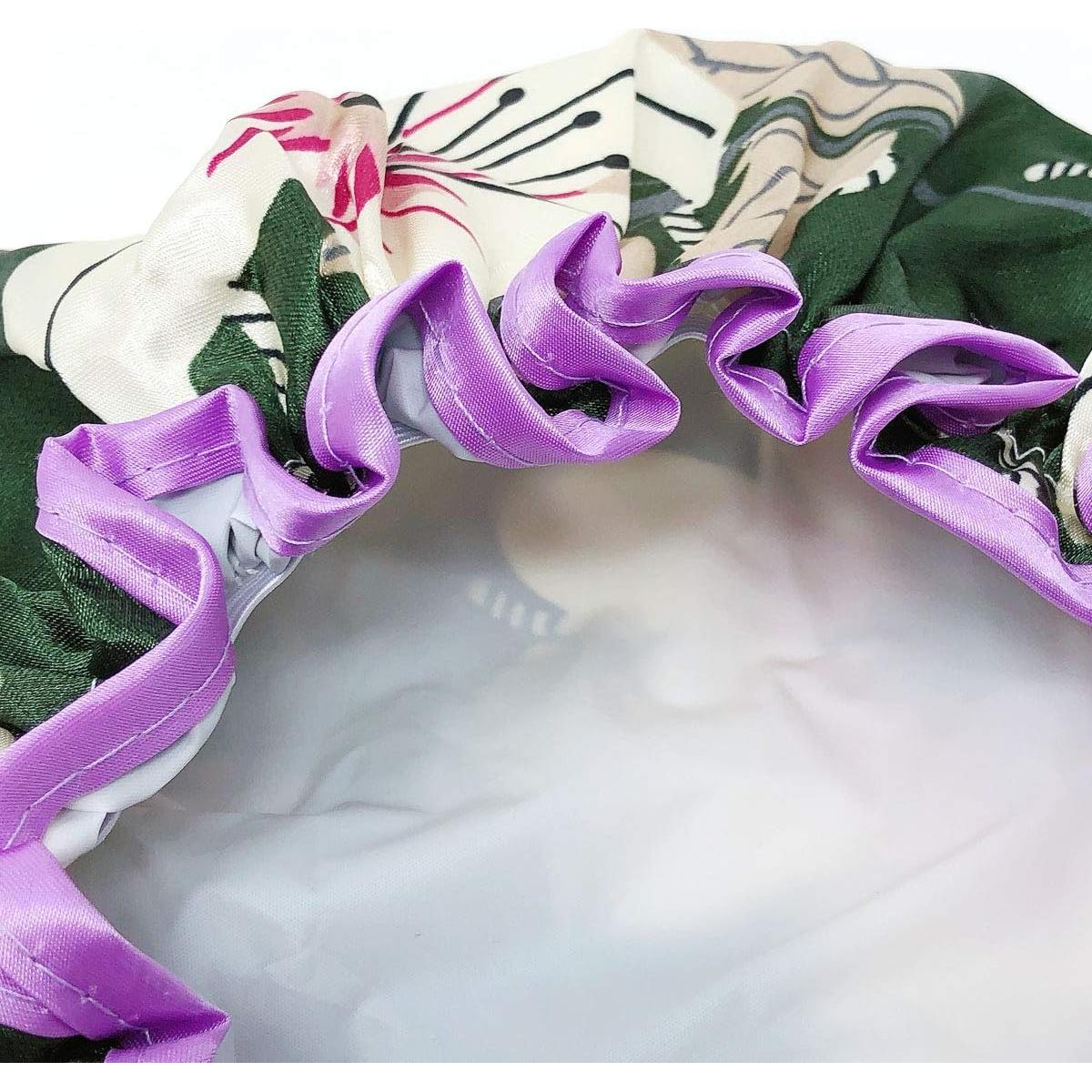 Gorra de Ducha Reutilizable Allydrew Lirios Verdes 30 cm