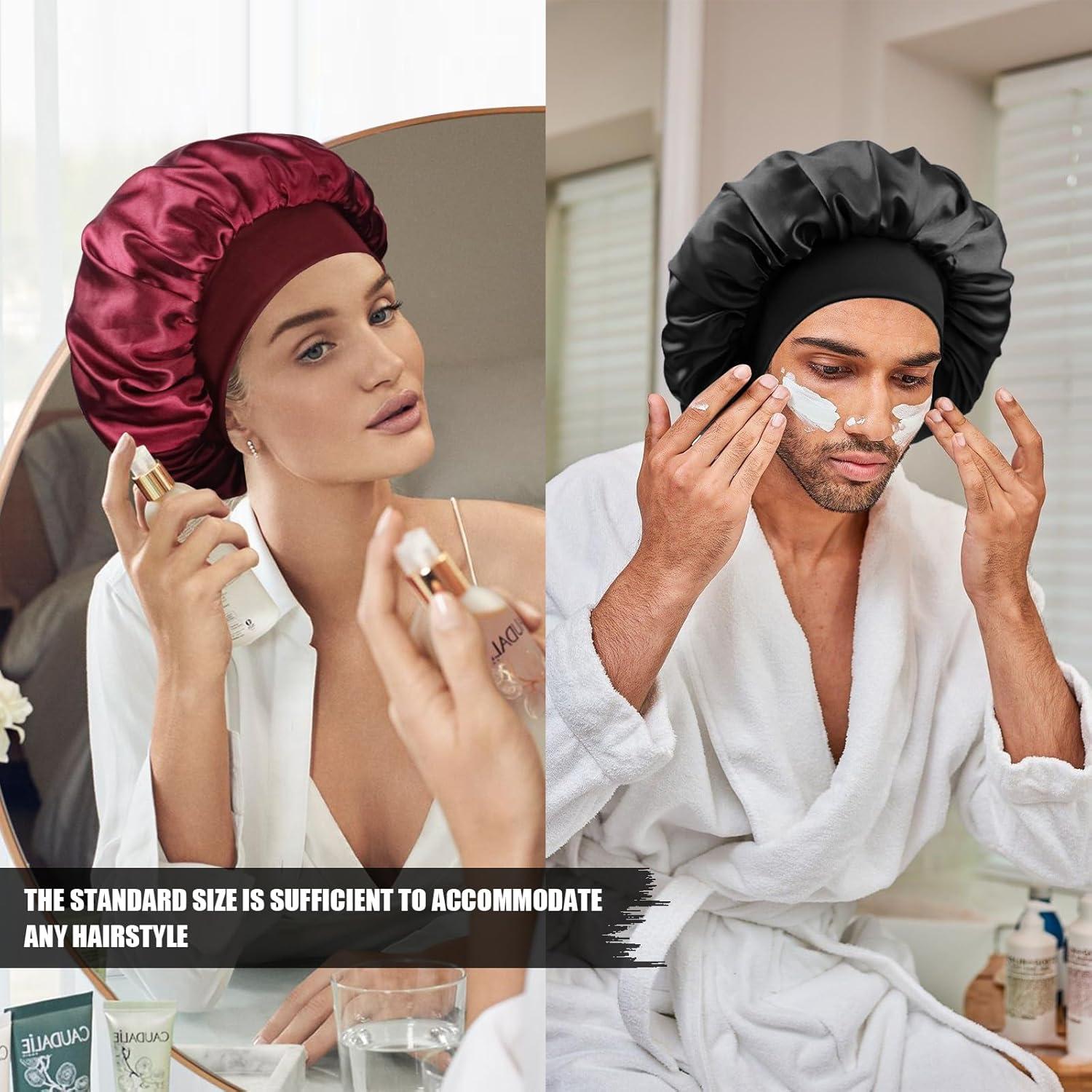 Bonete de Seda Satinada Doitory para Dormir Unisex 35.56 cm