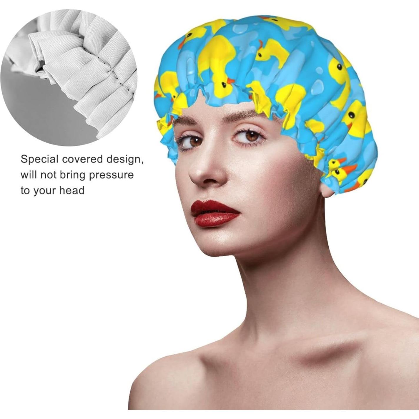 Gorro de Ducha Impermeable Reutilizable Yinzaishe Patito de Goma