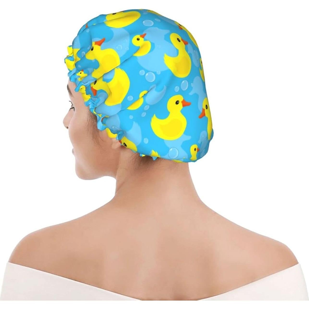 Gorro de Ducha Impermeable Reutilizable Yinzaishe Patito de Goma