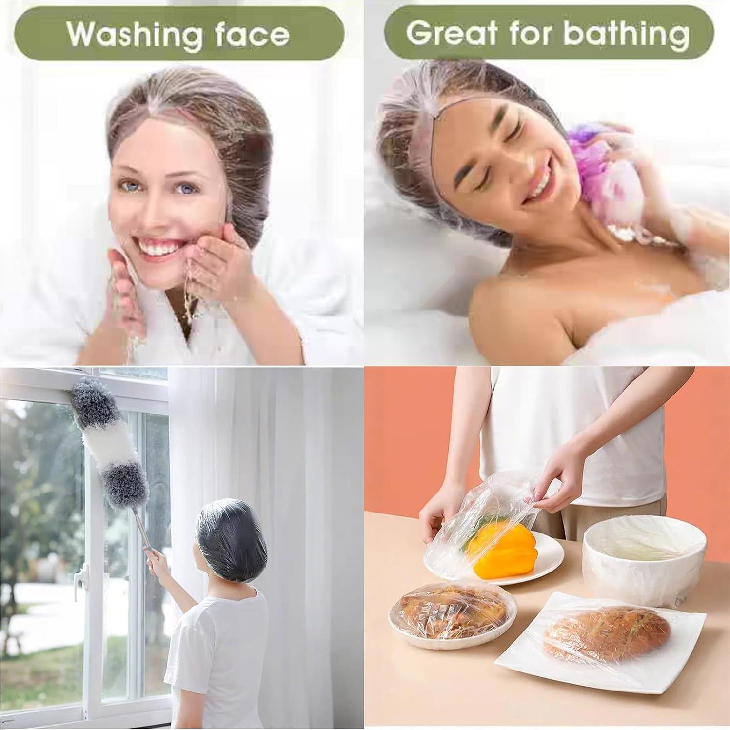 200 Gorras de Ducha Desechables SAOYOAS Impermeables Unisex