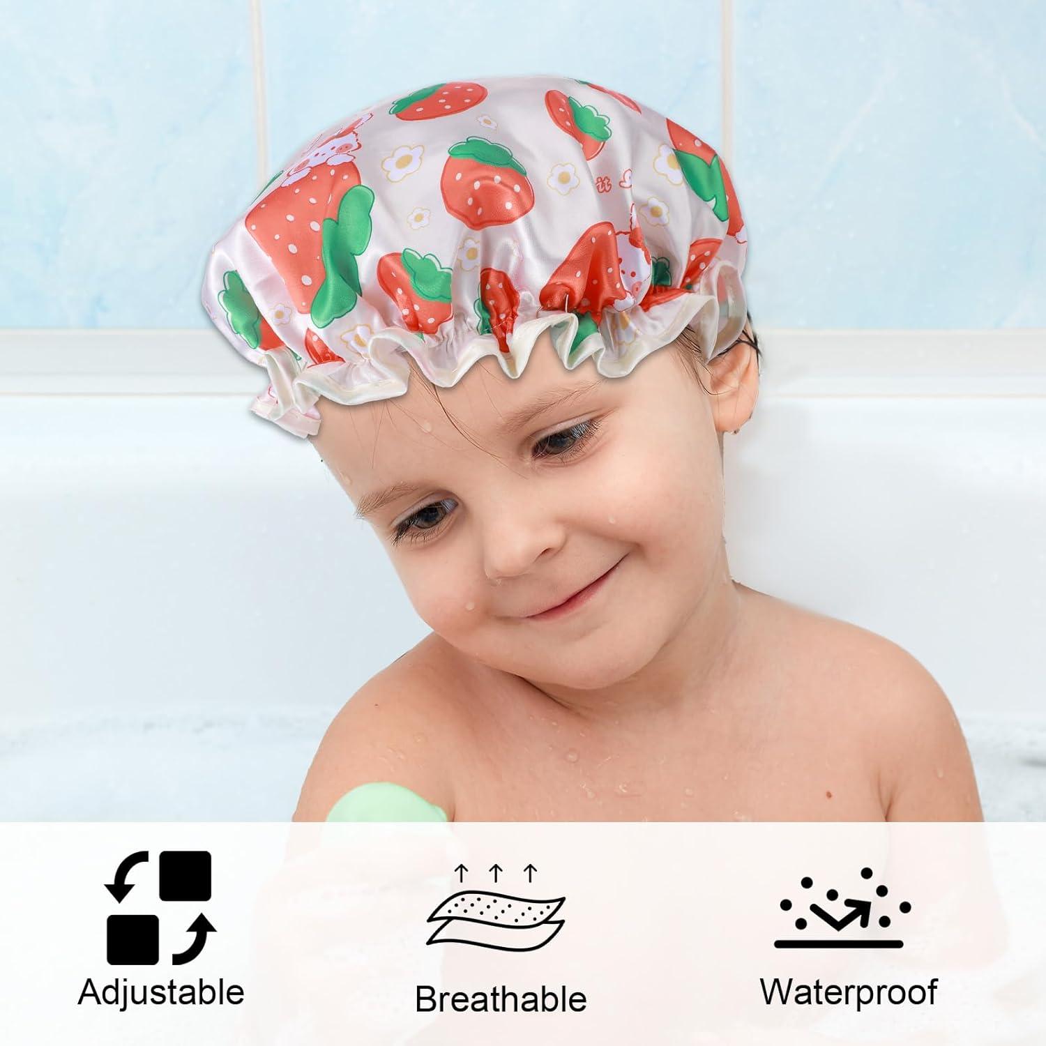 Gorras de Ducha para Niños TIESOME 2 PCS Impermeables