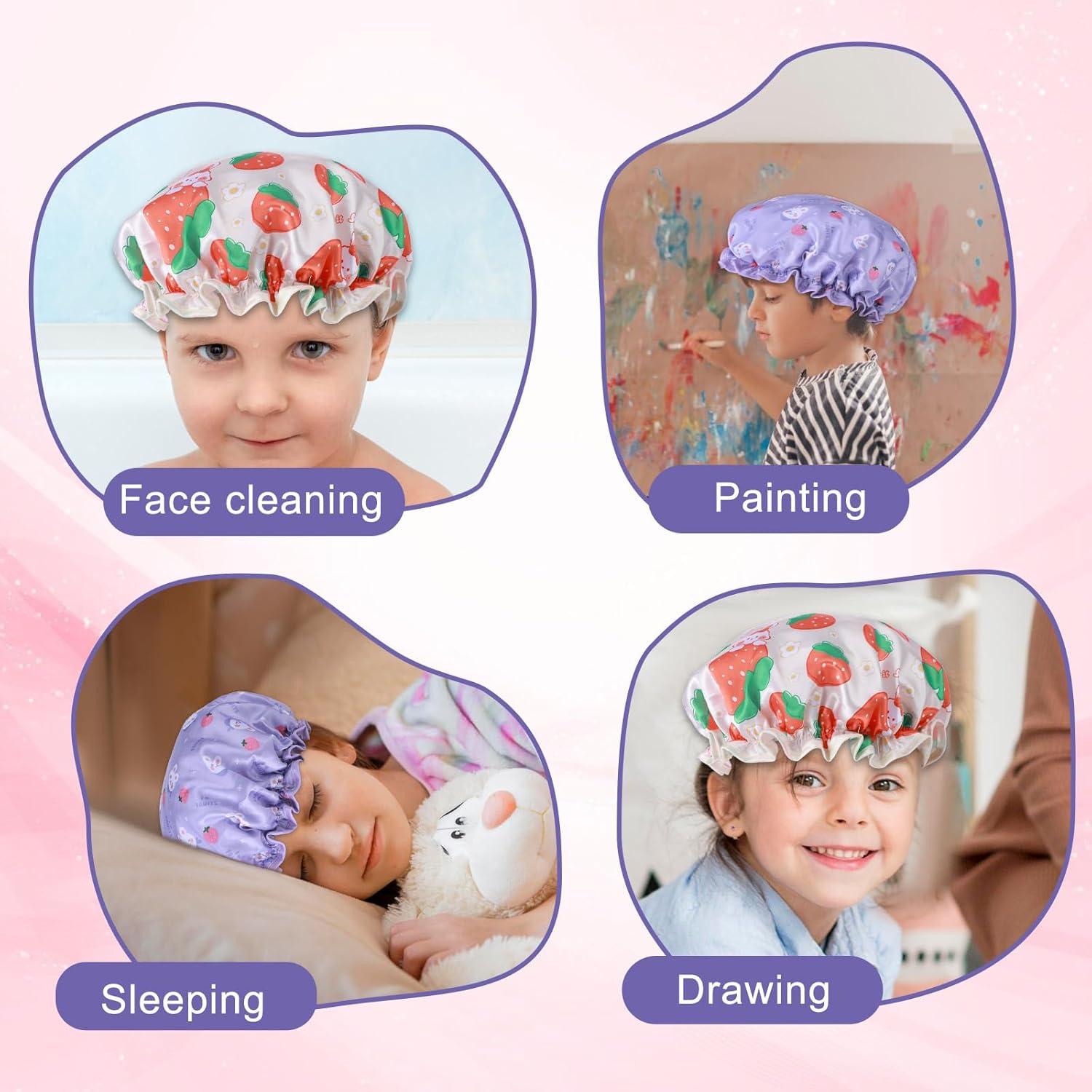 Gorras de Ducha para Niños TIESOME 2 PCS Impermeables