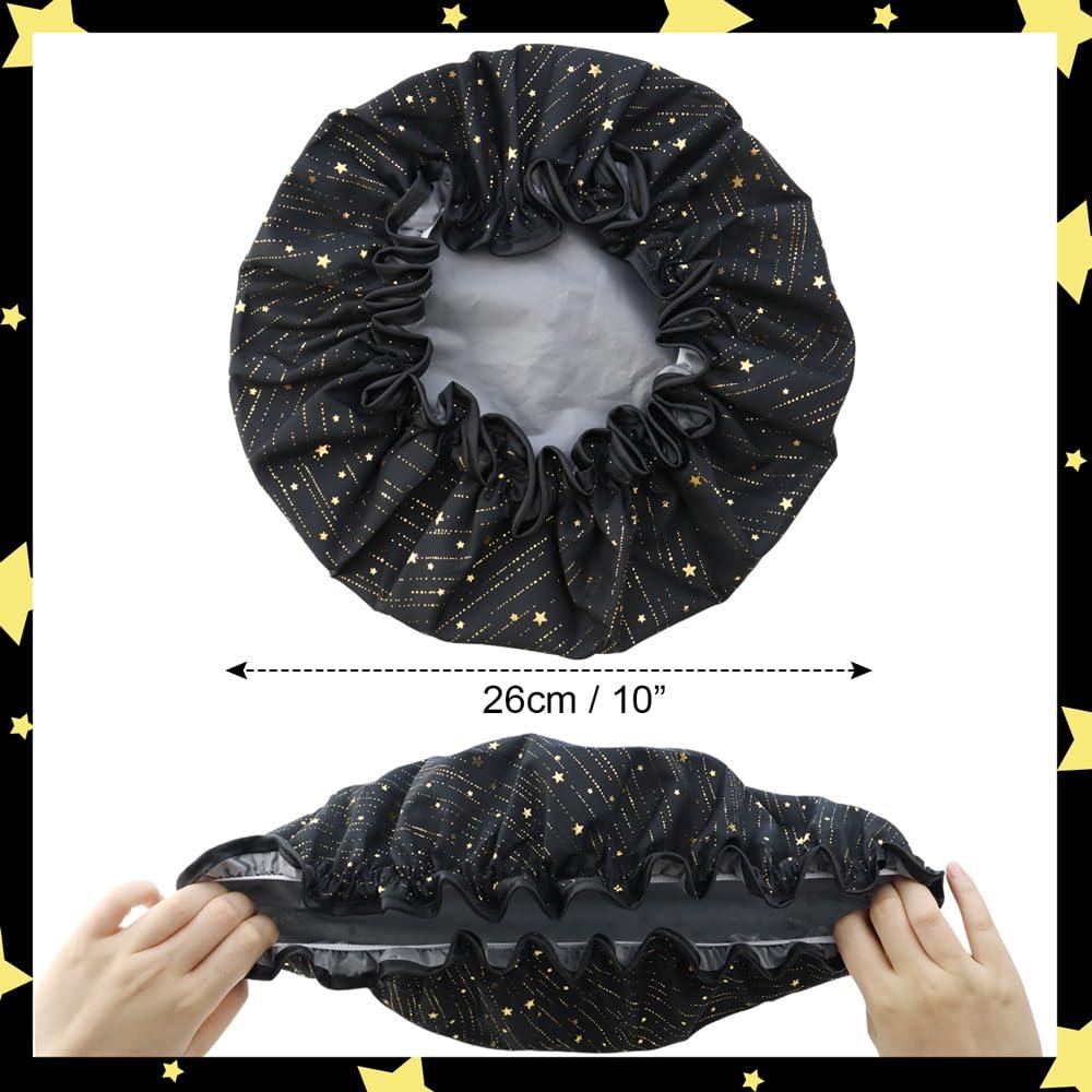 Gorras de Ducha Reutilizables TCOTBE 4 Piezas Doble Capa