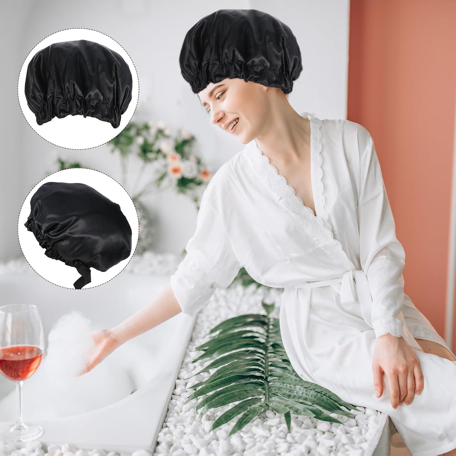 Gorro de Ducha Reutilizable Mabor Doble Capa Impermeable 34cm