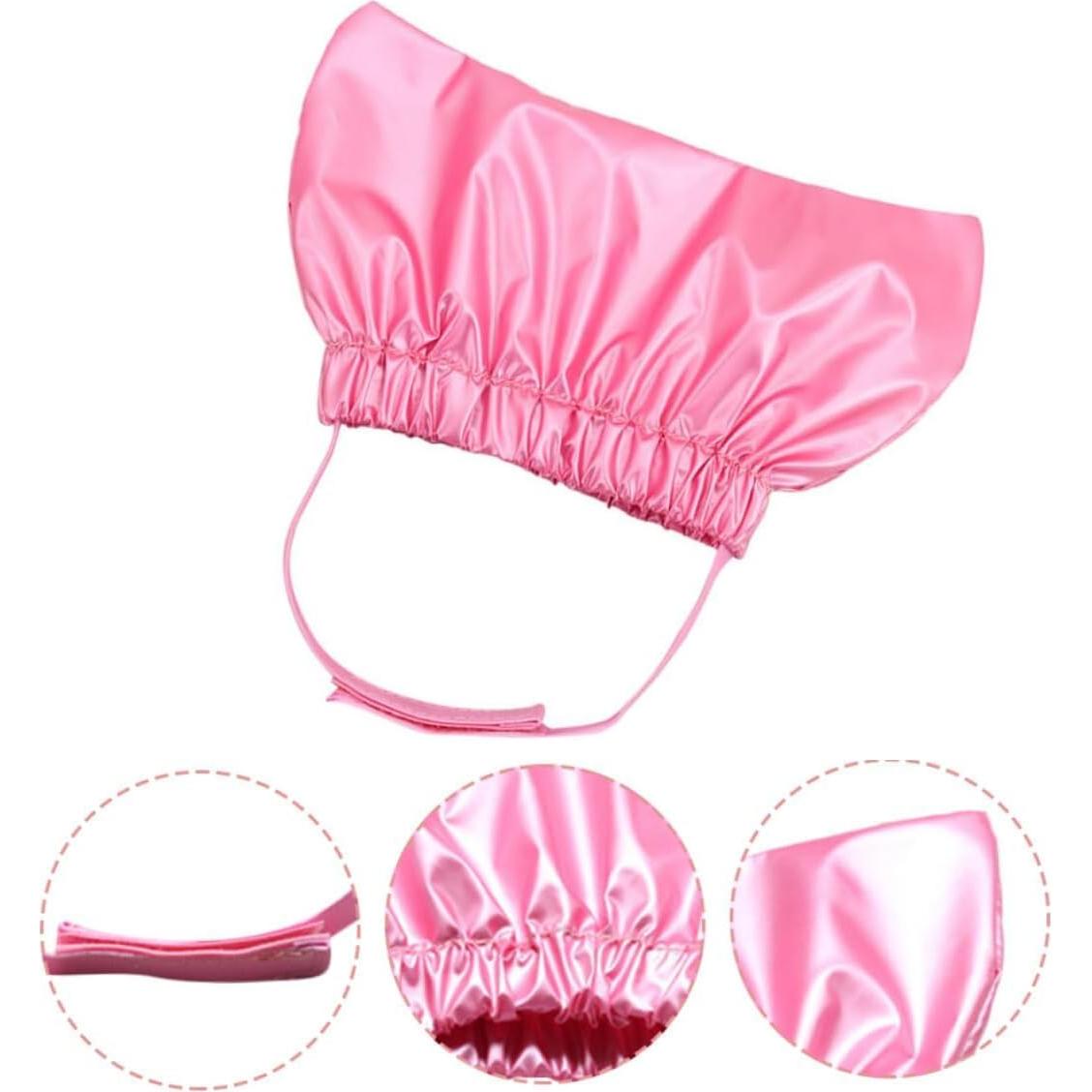 Gorro de Ducha Impermeable HALONTIN para Perros y Gatos Rosa