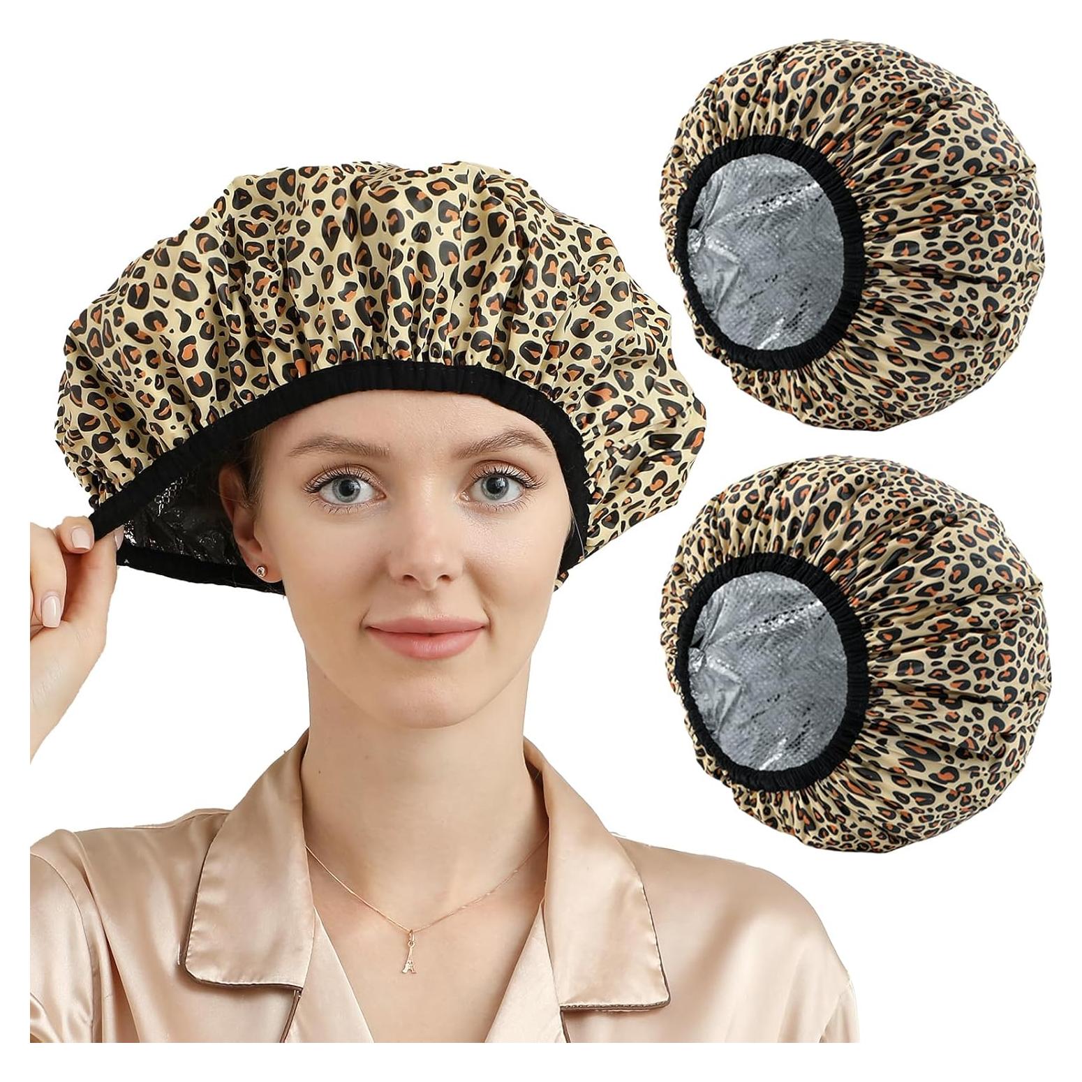 Gorro Térmico Ducha YIZIJIZI 2 Piezas Impermeable 33 cm