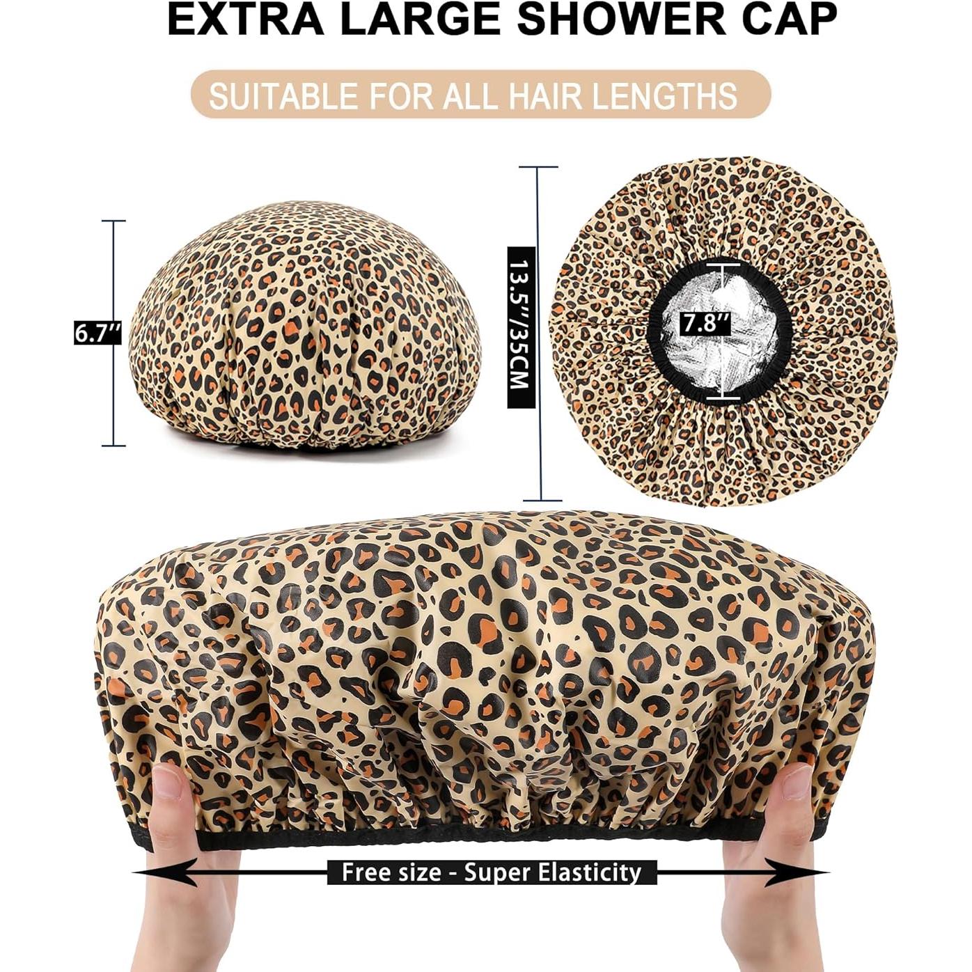 Gorro Térmico Ducha YIZIJIZI 2 Piezas Impermeable 33 cm