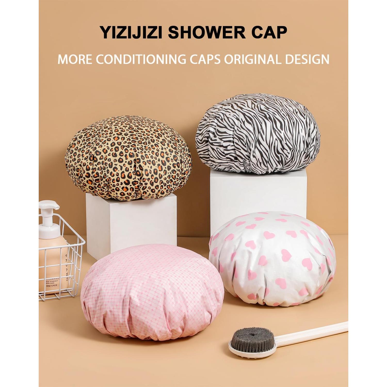 Gorro Térmico Ducha YIZIJIZI 2 Piezas Impermeable 33 cm