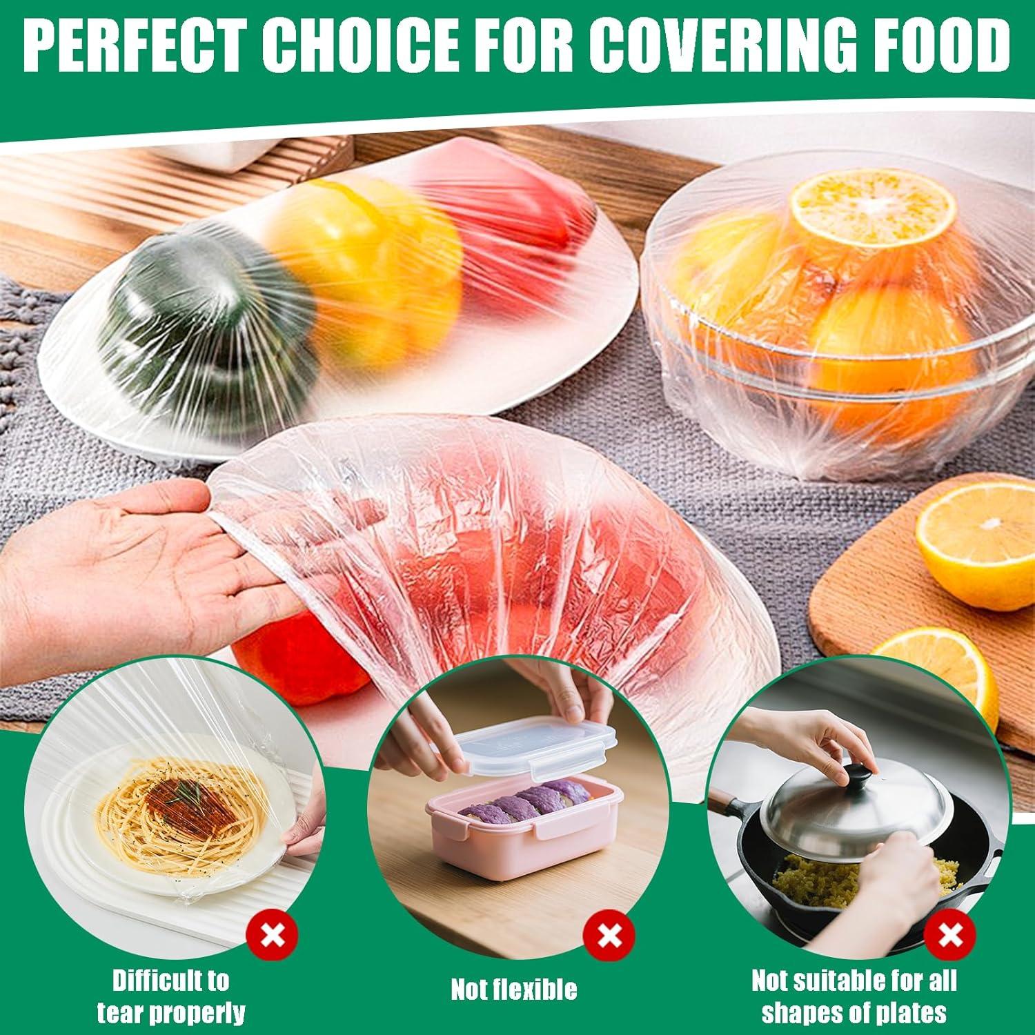 100 Cubiertas de Tazón de Plástico Reutilizables XPINBAO 28 cm