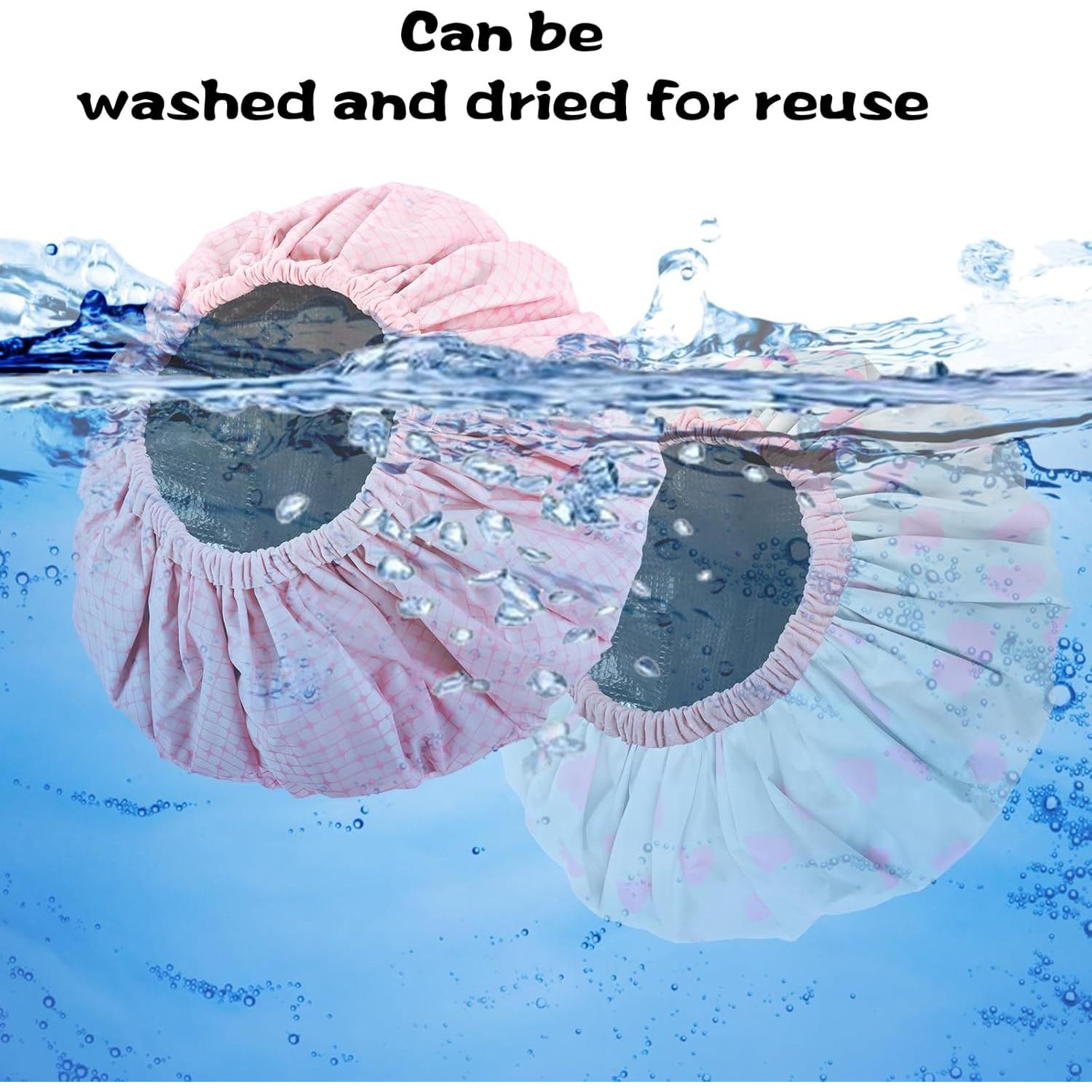 Gorros de Tratamiento Capilar Prasacco 2 Pcs Rosa Doble Capa