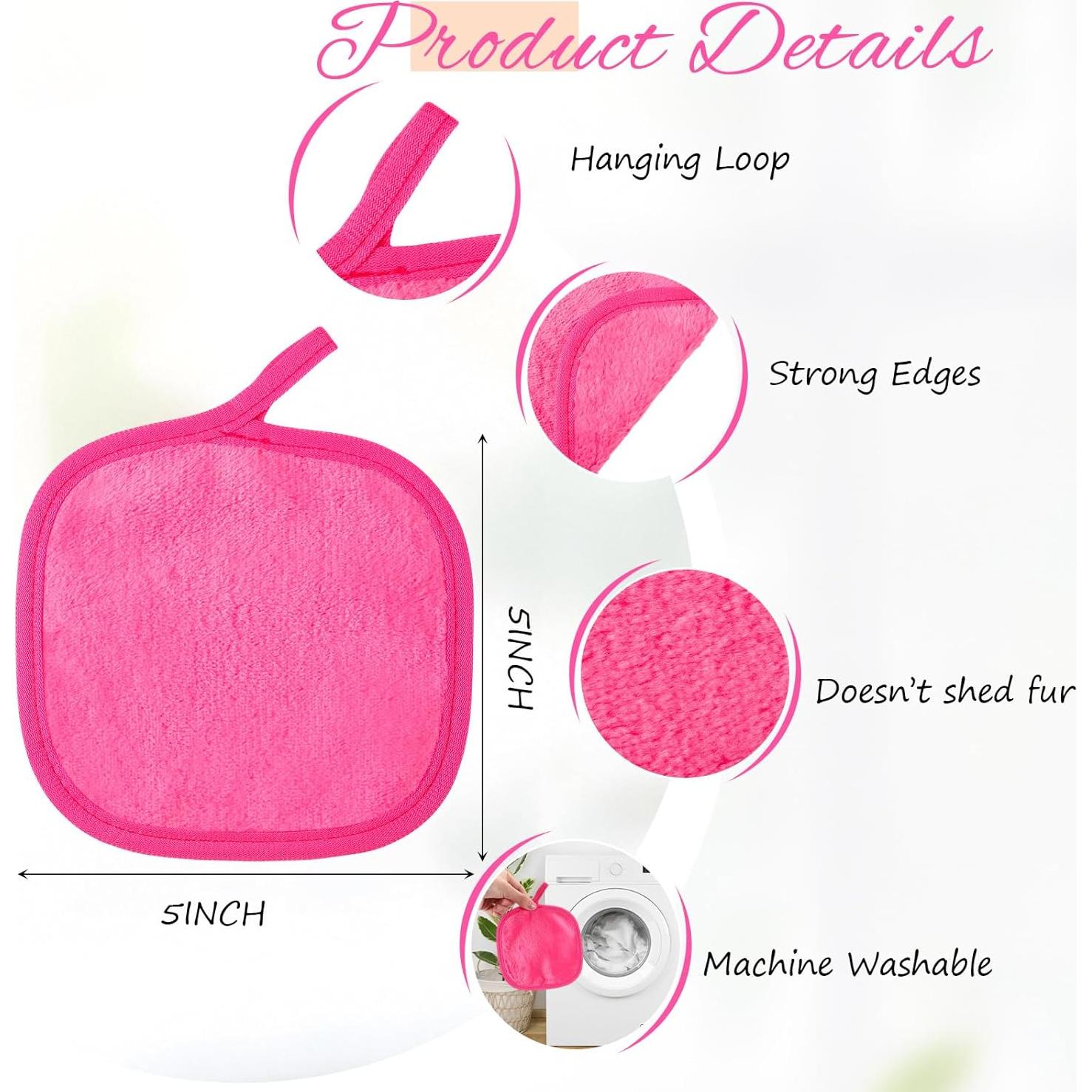 VitalCozy Paquete de 10 Toallas Desmaquillantes Reutilizables