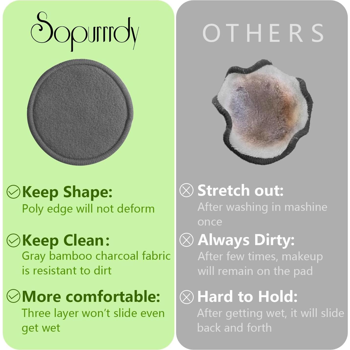 Discos Desmaquillantes Reutilizables Yiwu - 20 Piezas Algodón Bambú