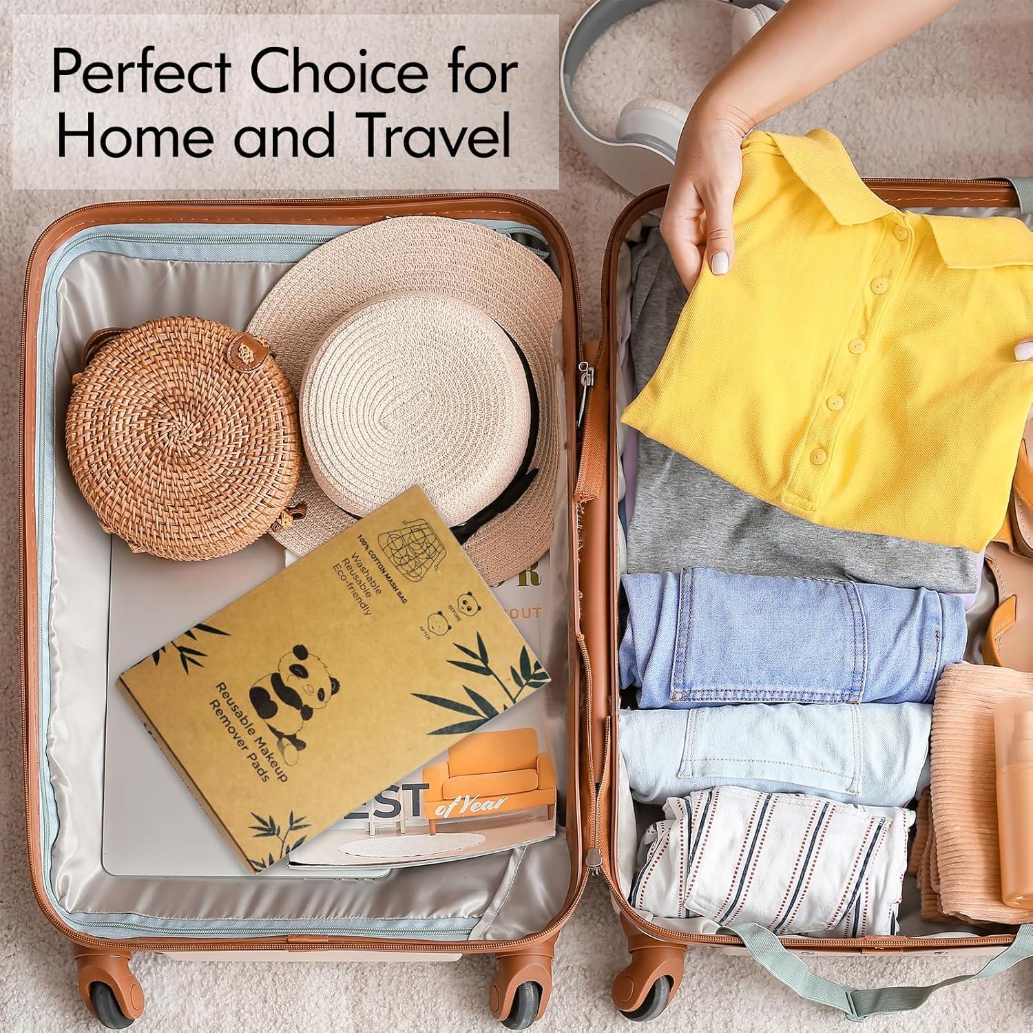 Discos Desmaquillantes Reutilizables Yiwu - 20 Piezas Algodón Bambú