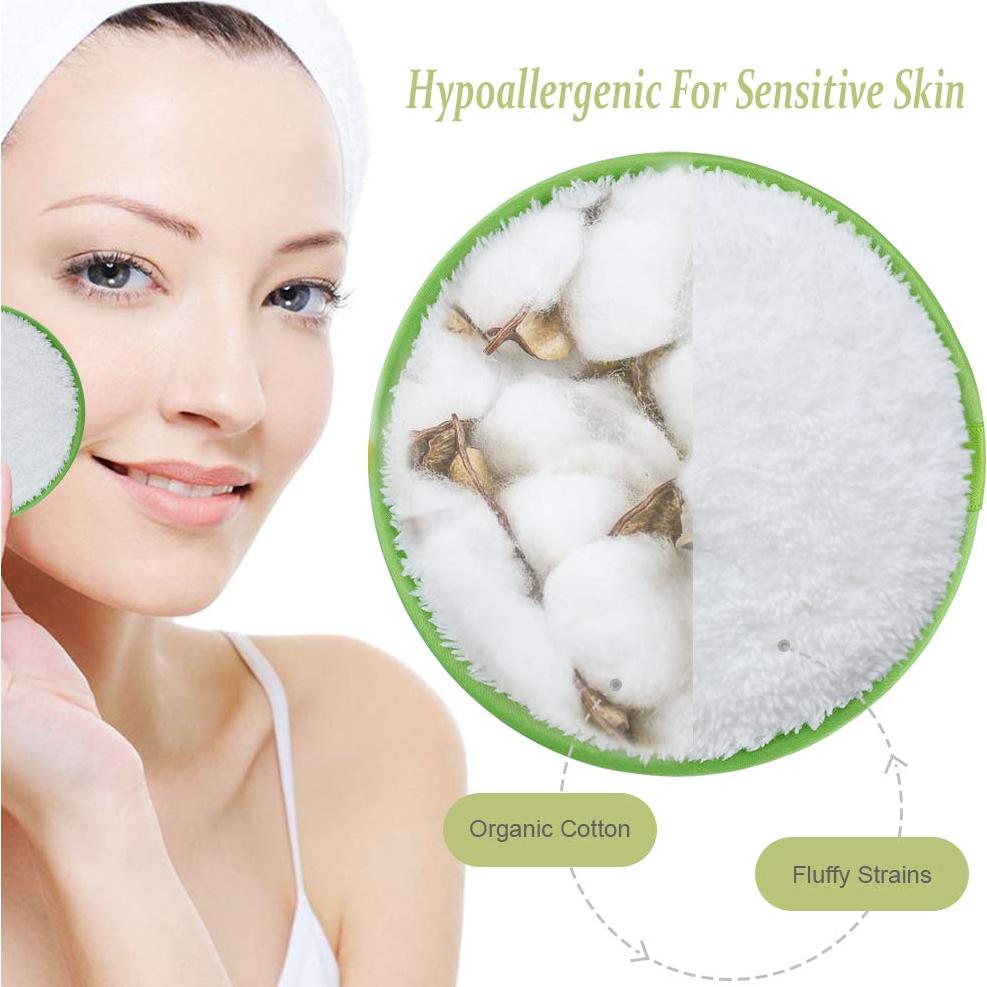 Discos Desmaquillantes Reutilizables DaskFire - 3 Pcs, 11.5 cm