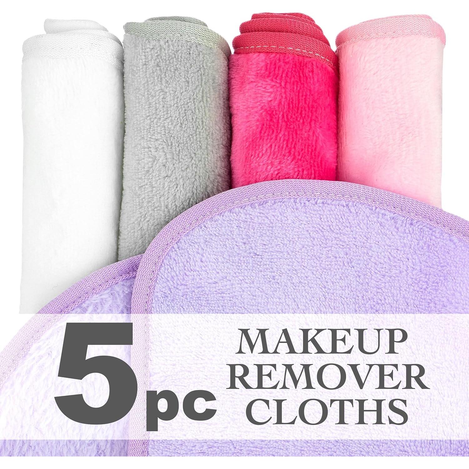 Set de 5 Paños Desmaquillantes Microfibra MHB Ecológicos