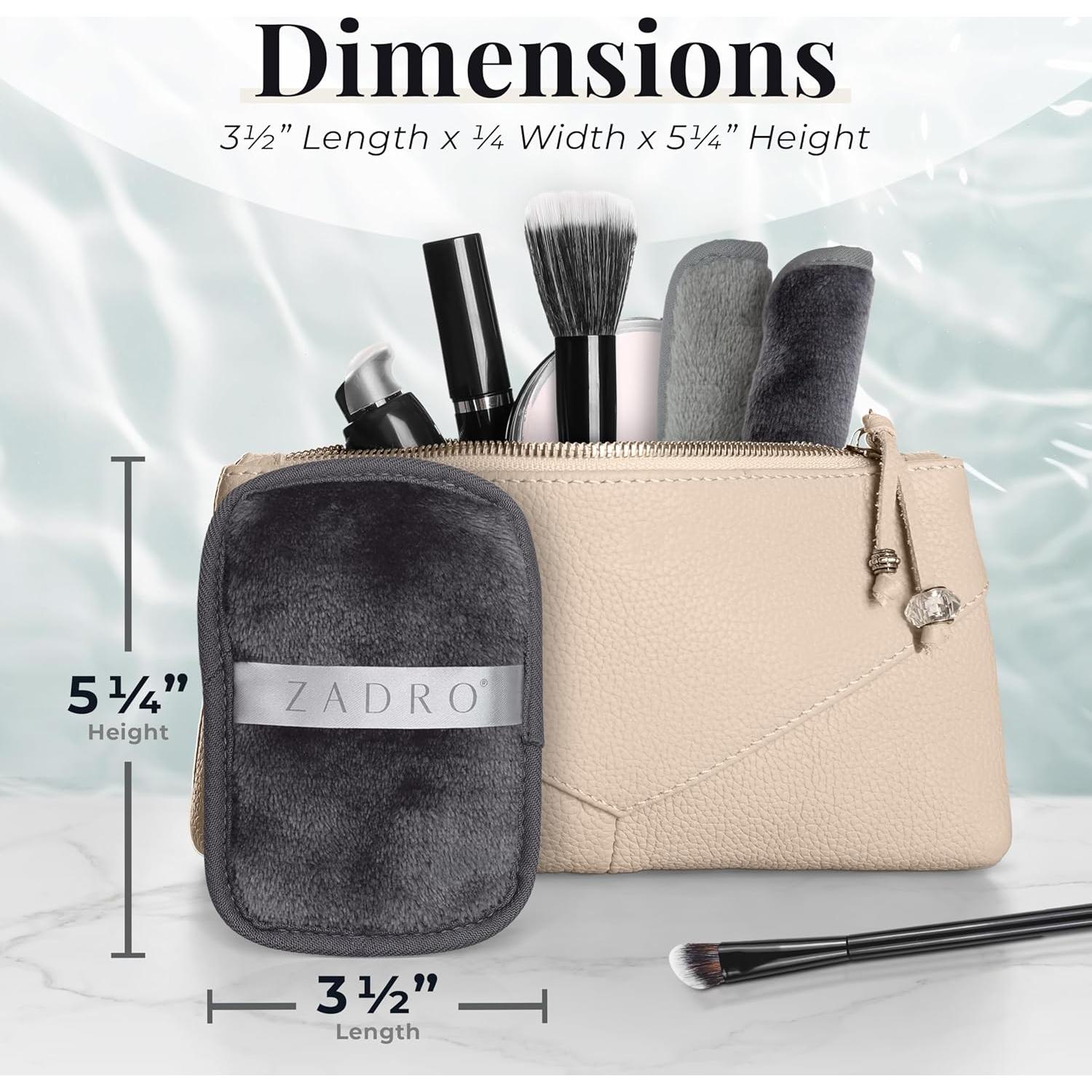 Toallitas Desmaquillantes Reutilizables Zadro - Paquete de 6