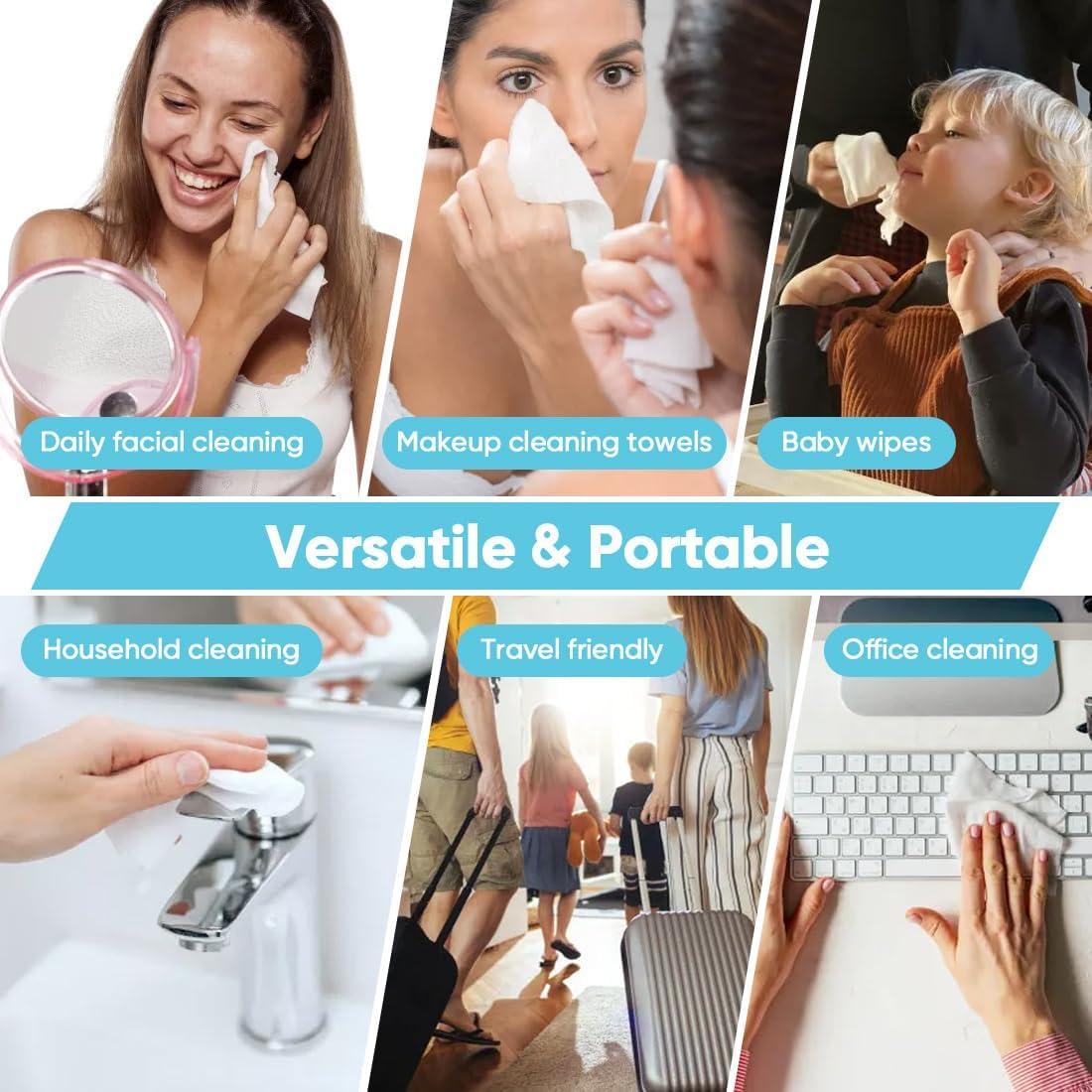 Toallas Faciales Desechables Orighty 100 Unidades Biodegradables