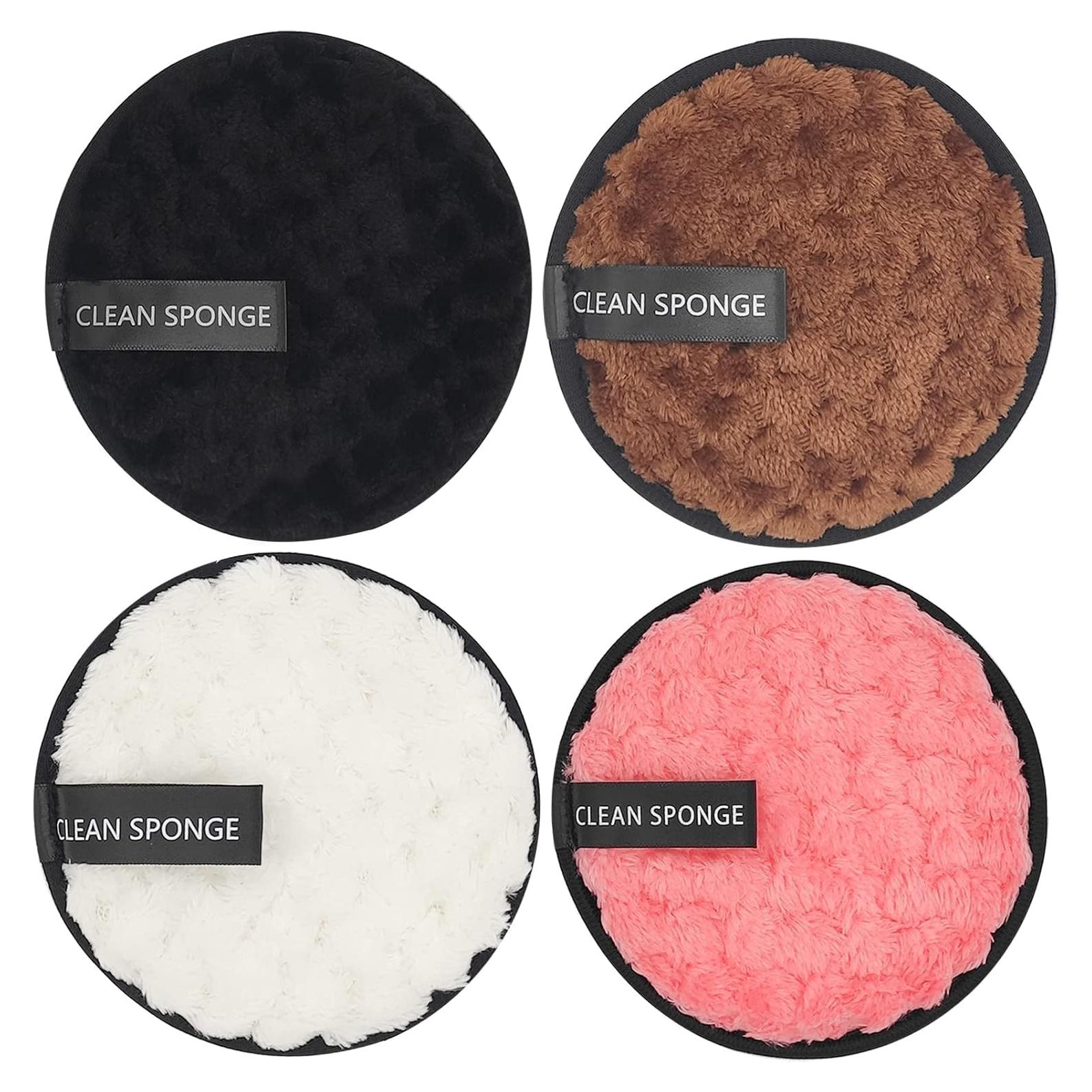 Discos Desmaquillantes Reutilizables Guiyal - 4 Rondas Microfibra 11.5 cm