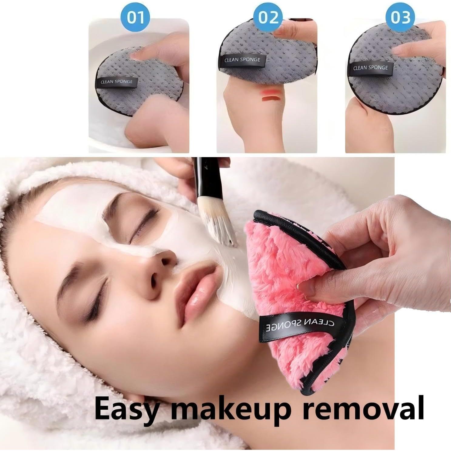 Discos Desmaquillantes Reutilizables Guiyal - 4 Rondas Microfibra 11.5 cm