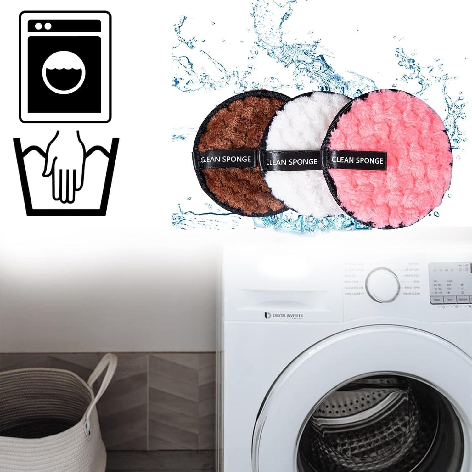 Discos Desmaquillantes Reutilizables Guiyal - 4 Rondas Microfibra 11.5 cm