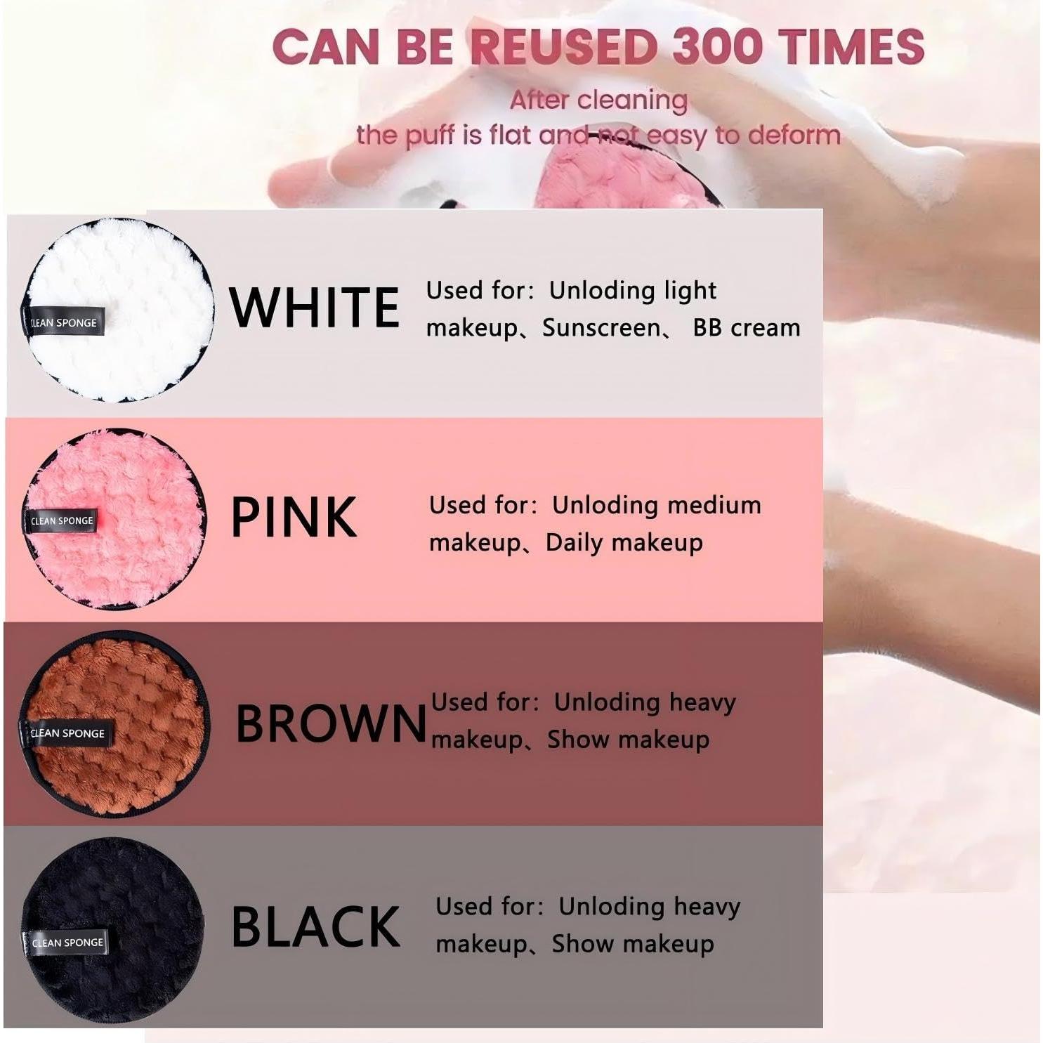 Discos Desmaquillantes Reutilizables Guiyal - 4 Rondas Microfibra 11.5 cm