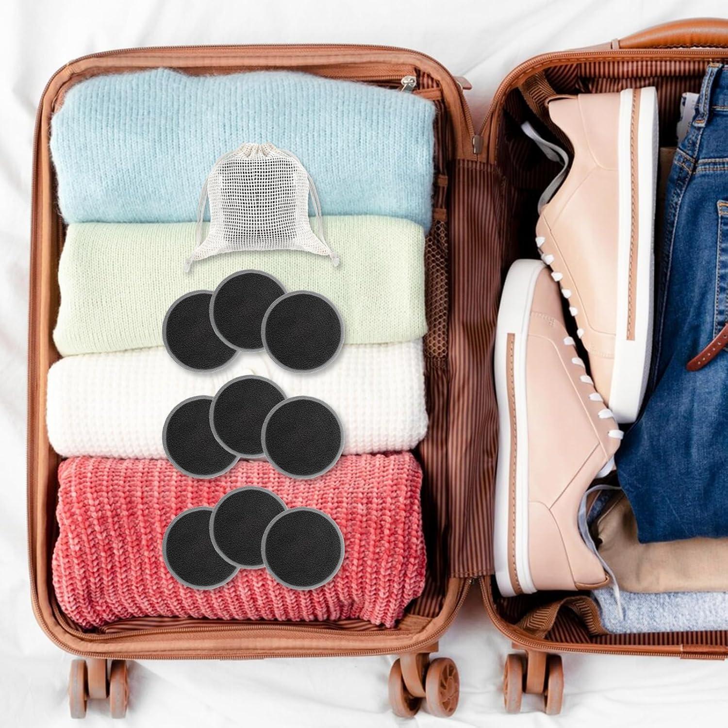 Almohadillas Reutilizables para Desmaquillar JIEYAO 24 Pcs 8cm