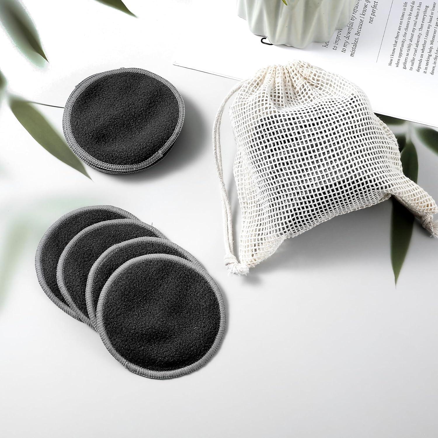 Almohadillas Reutilizables para Desmaquillar JIEYAO 24 Pcs 8cm