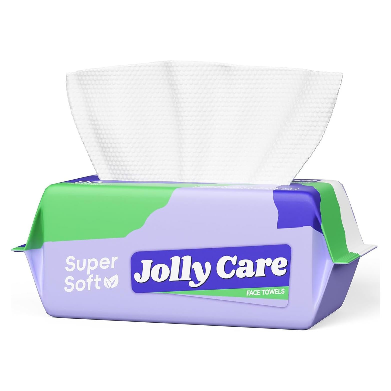 Toallas Faciales Desechables Jolly Care 19.8 cm 80 Unidades