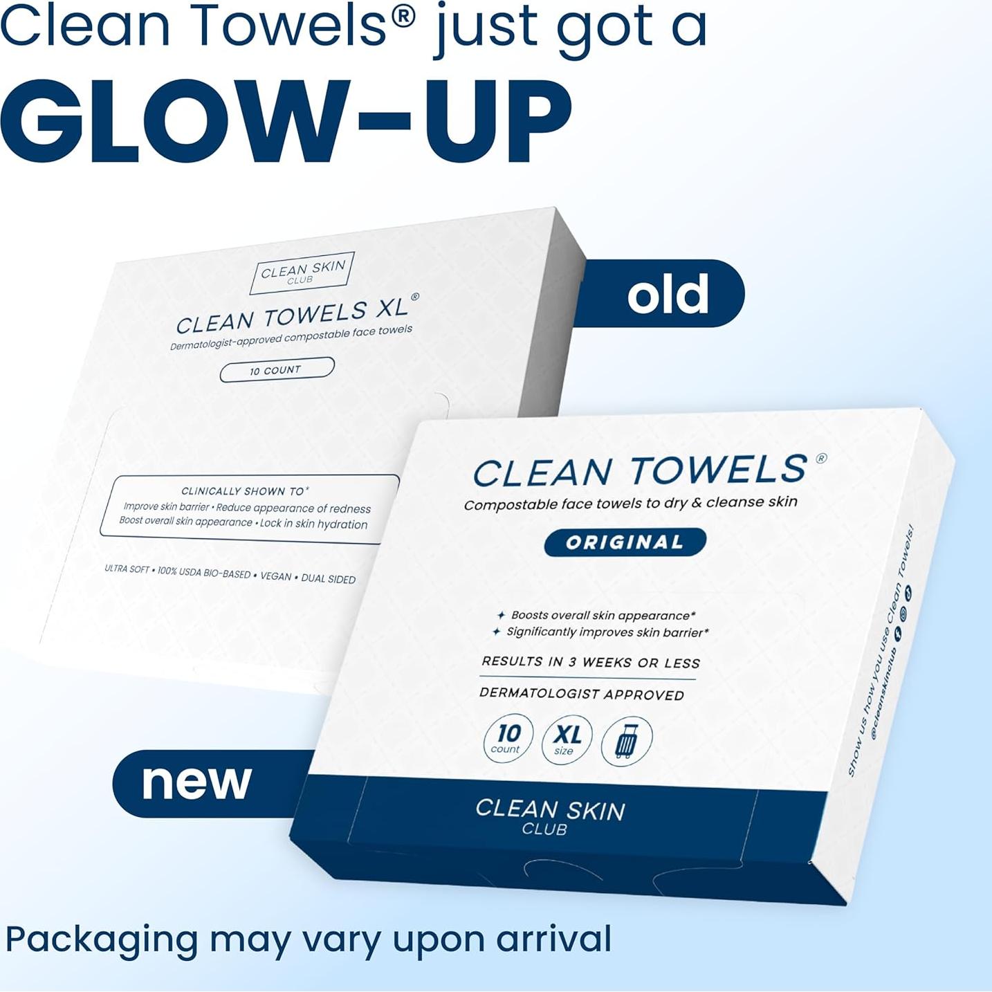 Toallas Limpias Club Toallas XL 100% Biobasadas - 30 Unidades