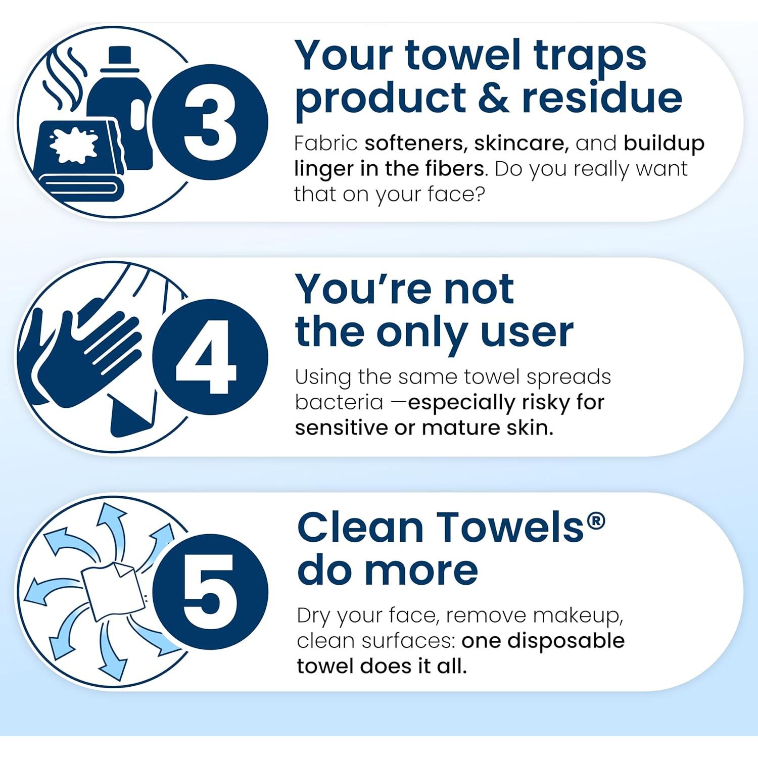 Toallas Limpias Club Toallas XL 100% Biobasadas - 30 Unidades