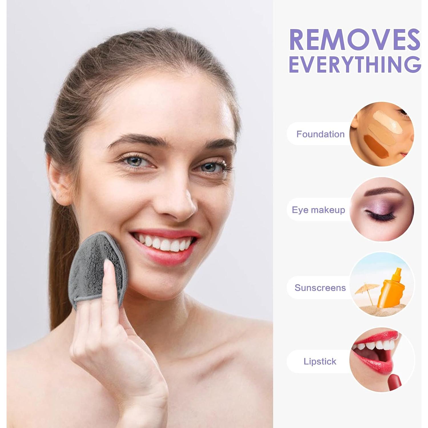 Almohadillas Reutilizables para Quitar Maquillaje SUNLAND 16 Pzas 8cm