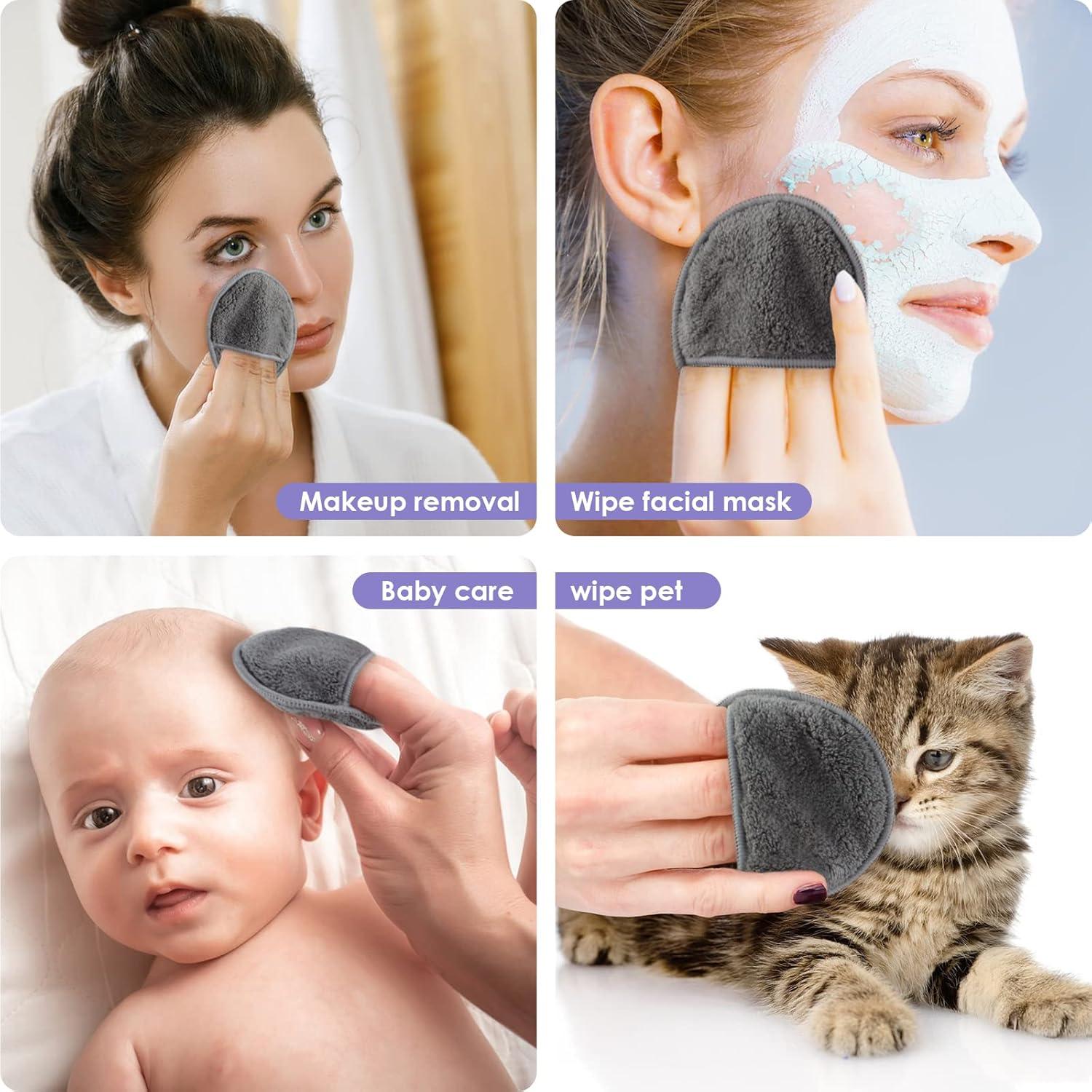 Almohadillas Reutilizables para Quitar Maquillaje SUNLAND 16 Pzas 8cm