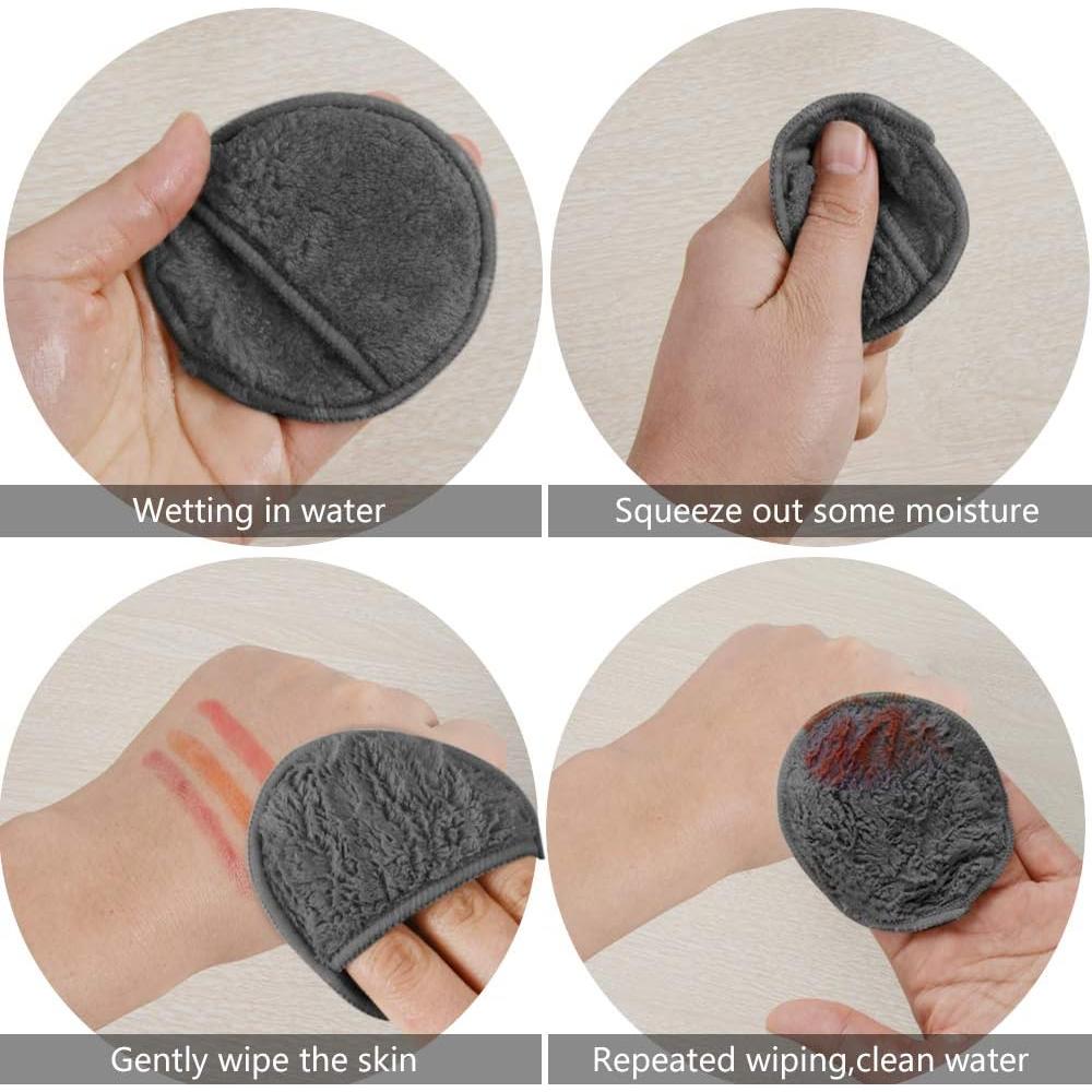 Almohadillas Reutilizables para Quitar Maquillaje SUNLAND 16 Pzas 8cm