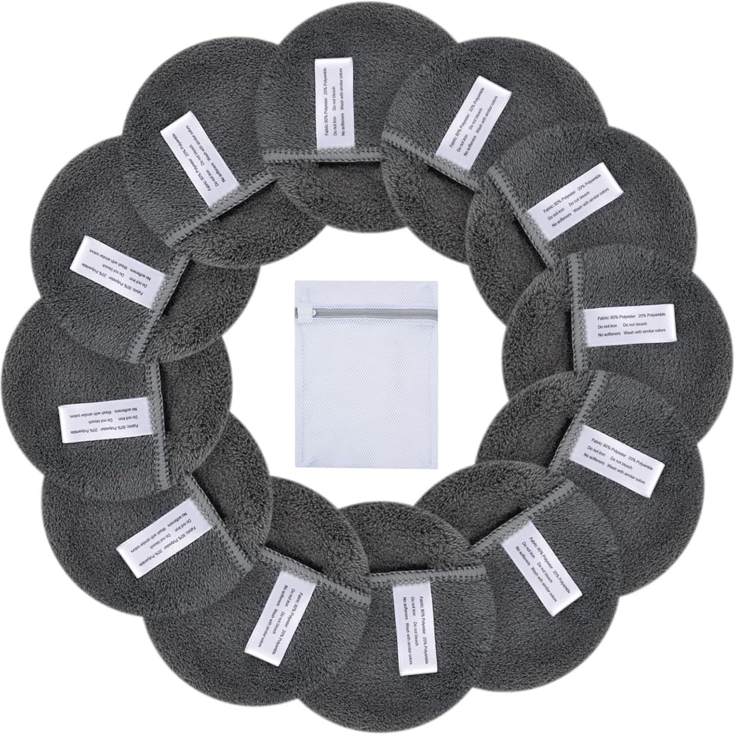 SUNLAND Almohadillas Reutilizables para Quitar Maquillaje 2 Pzs