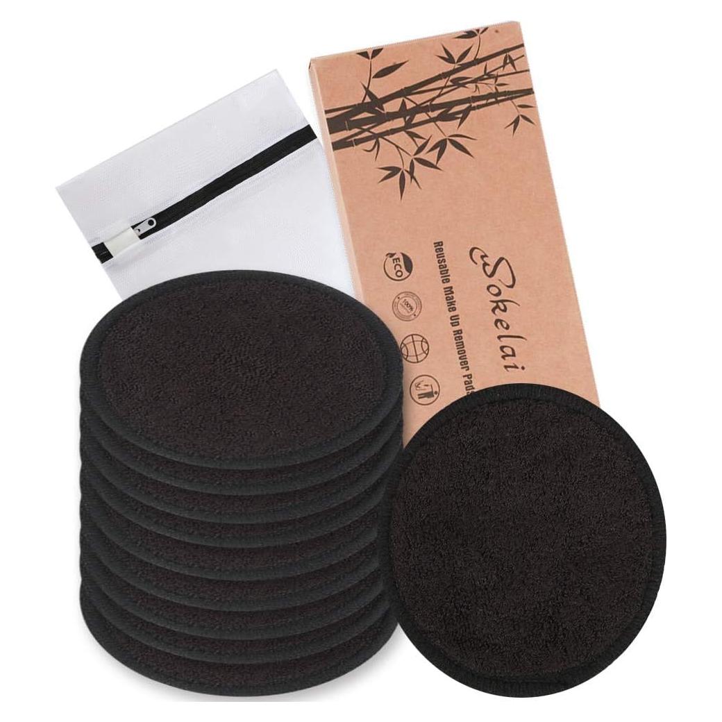 Discos Desmaquillantes Reutilizables Wokelai - 10 Rondas de Algodón Orgánico