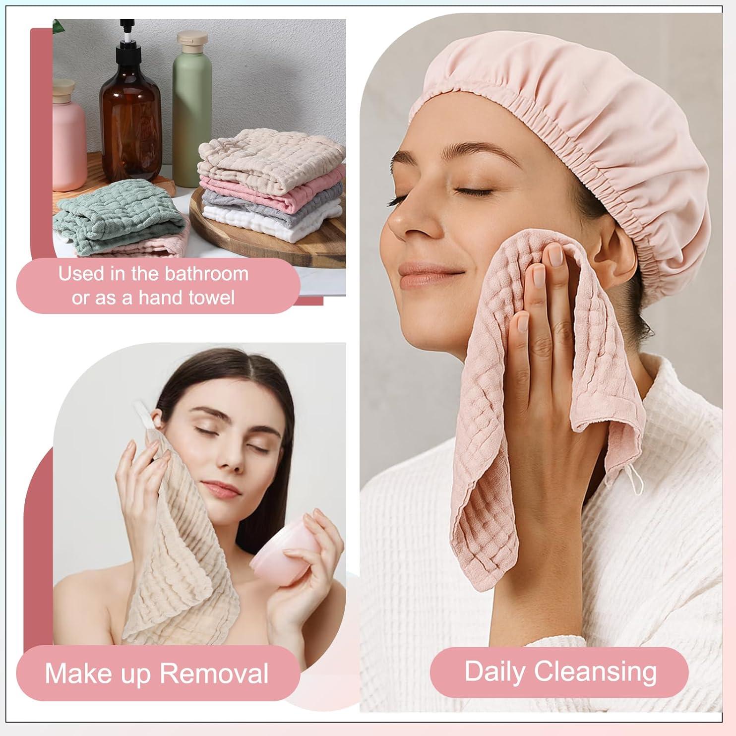 6 Paños de Algodón YBEATY para Lavar la Cara Reutilizables
