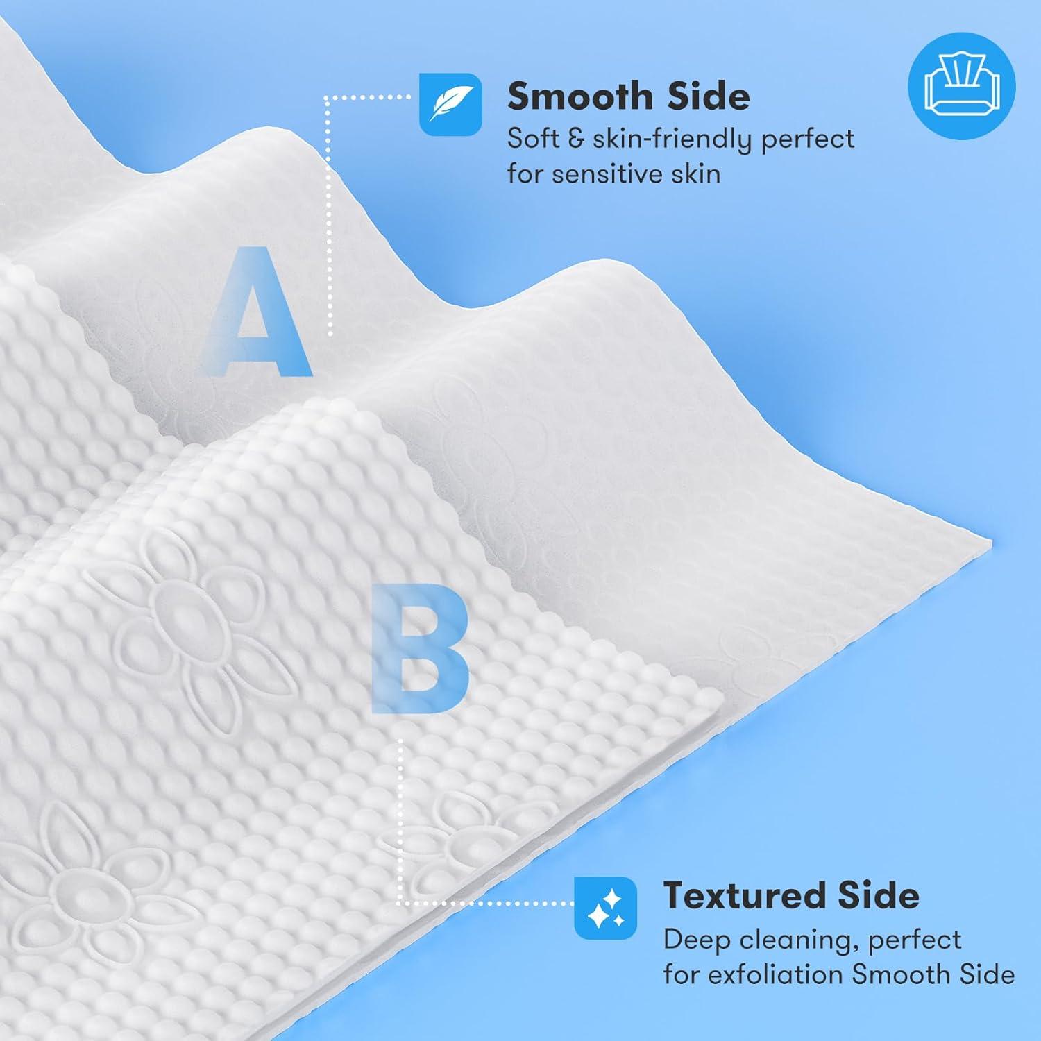 Toallas Faciales Desechables Beauntangly XL 25 Ct Biodegradables