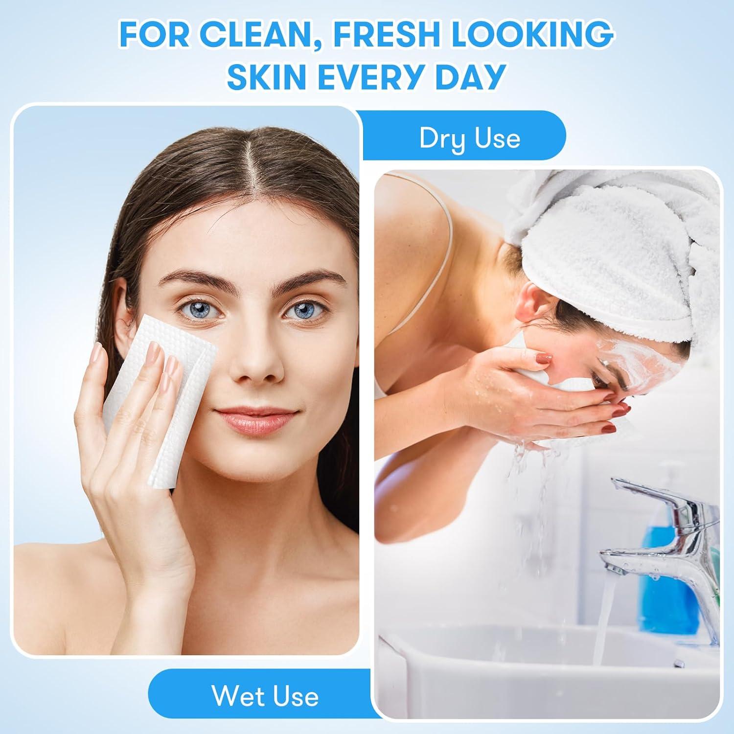 Toallas Faciales Desechables Beauntangly XL 25 Ct Biodegradables