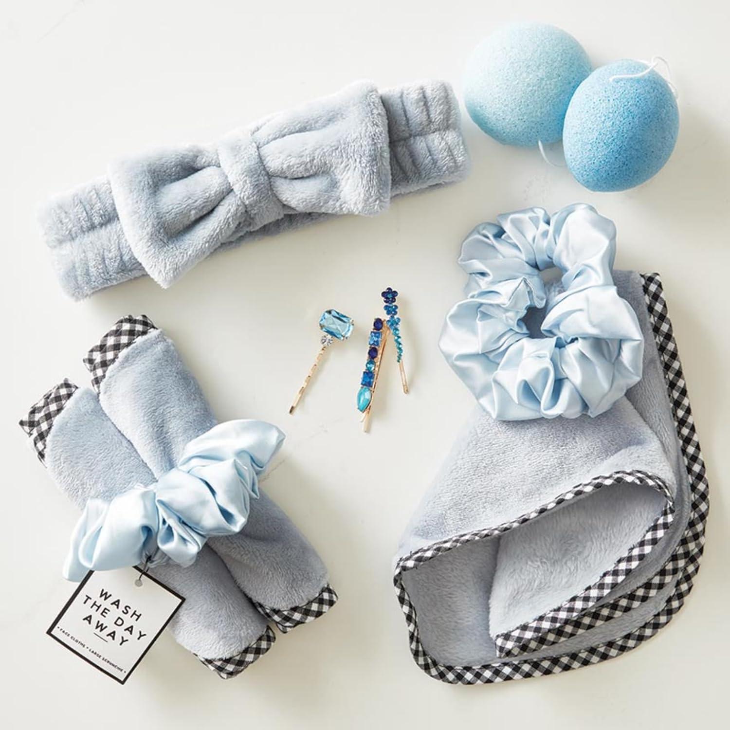 Set de Toallitas Reutilizables y Scrunchie Bella Sleep + Spa